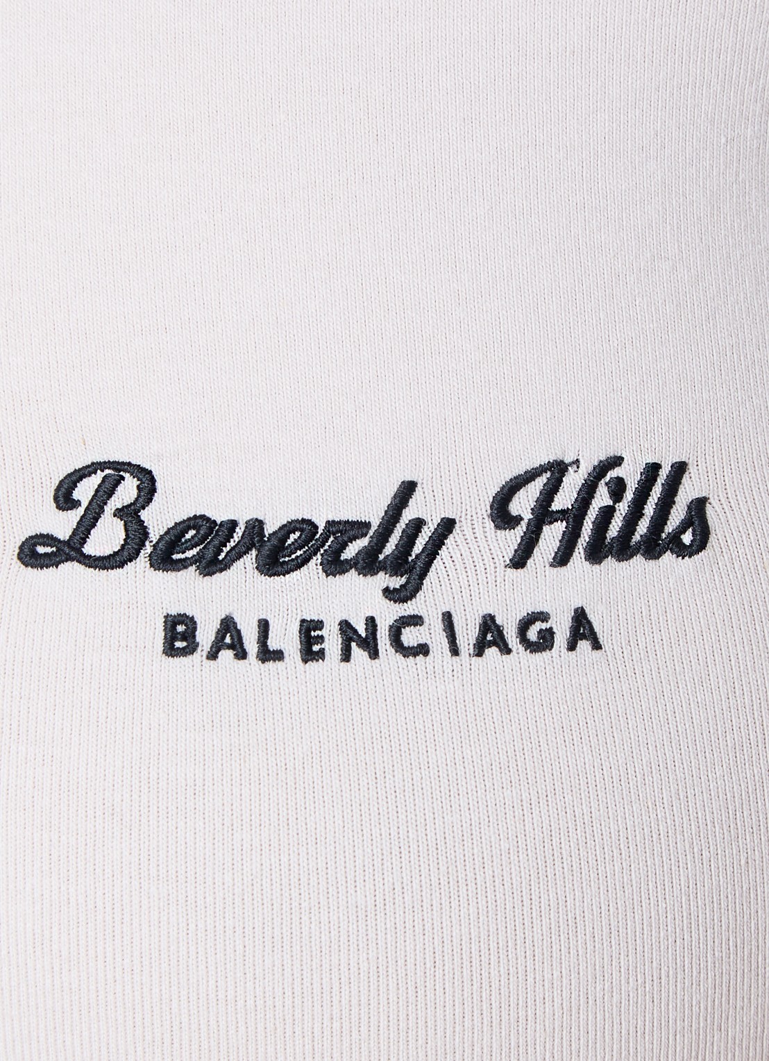 Balenciaga T-shirt met logoprint - detail 5 lichtgrijs