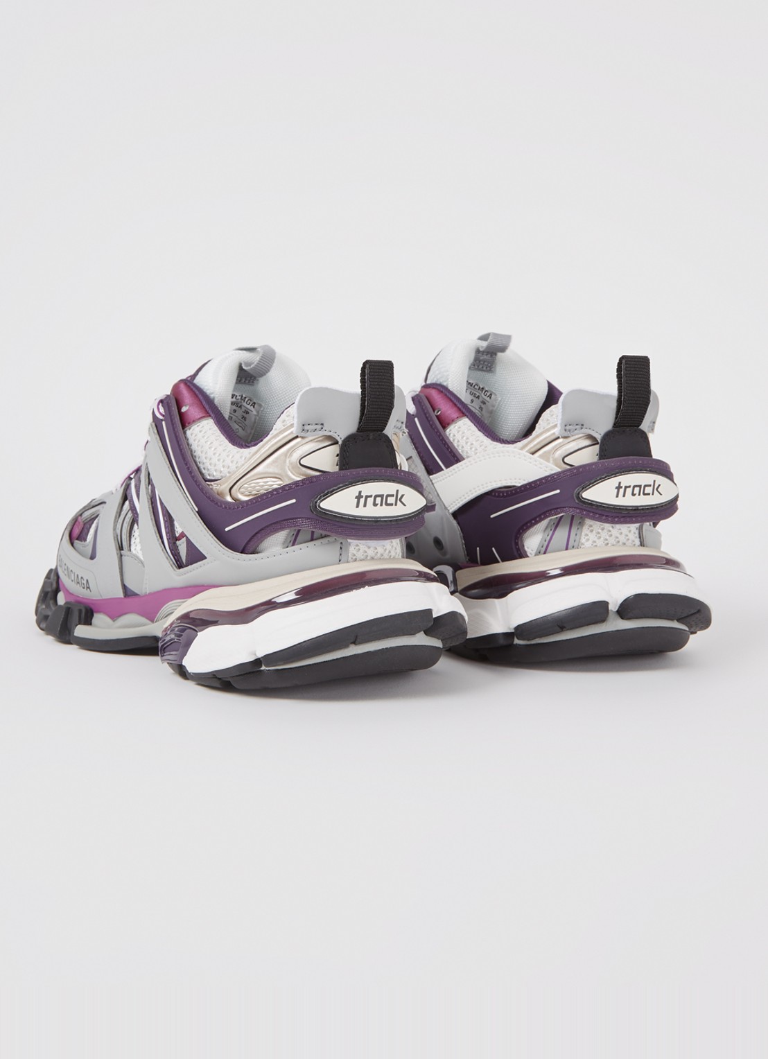 Balenciaga Track sneaker met mesh details - achterkant paars