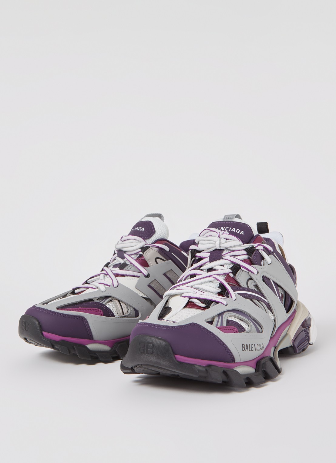 Balenciaga Track sneaker met mesh details - detail 4 paars