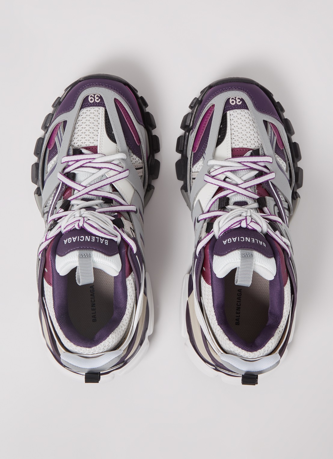 Balenciaga Track sneaker met mesh details - detail 5 paars
