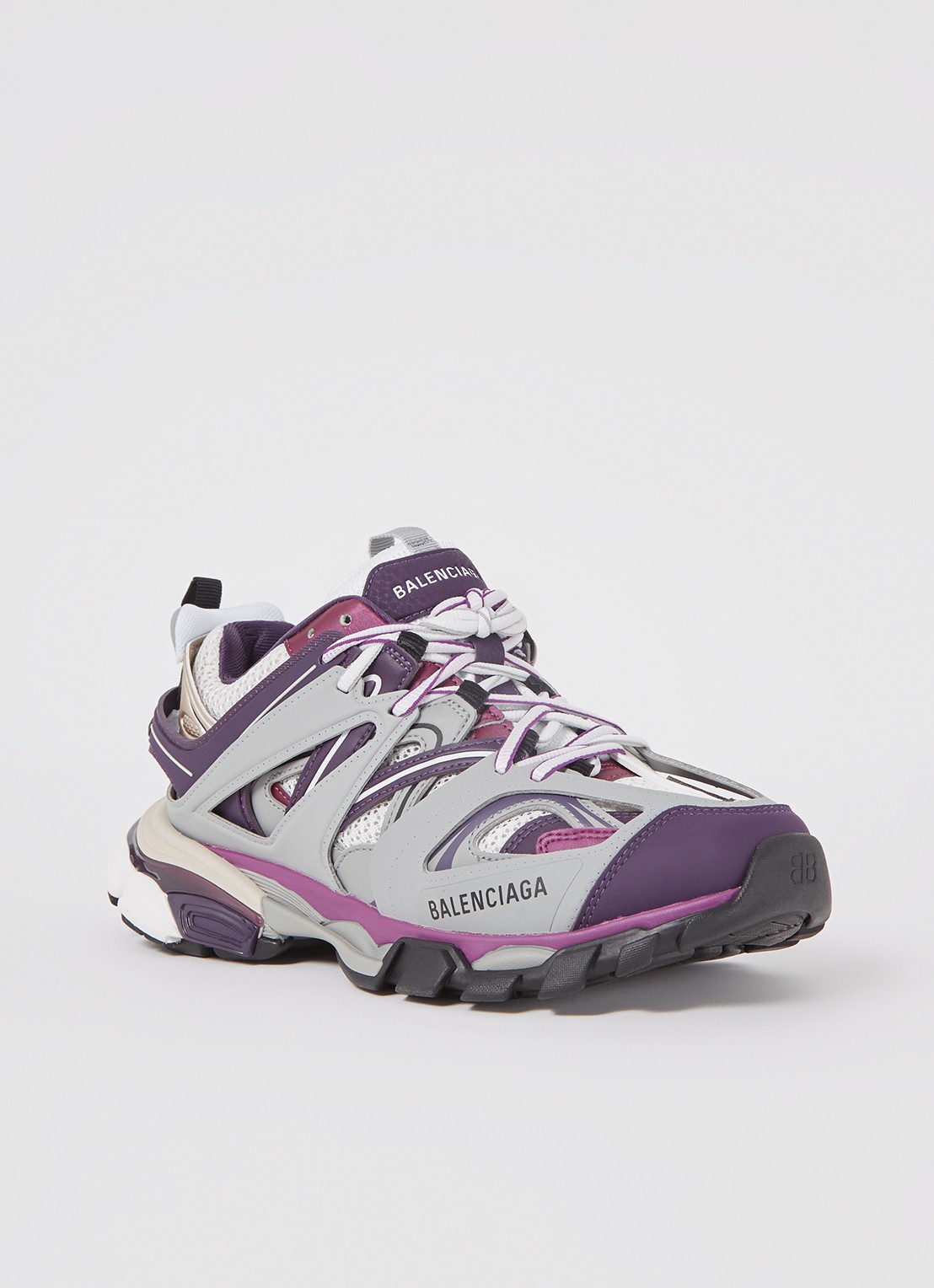 Balenciaga Track sneaker met mesh details - voorkant 2 paars
