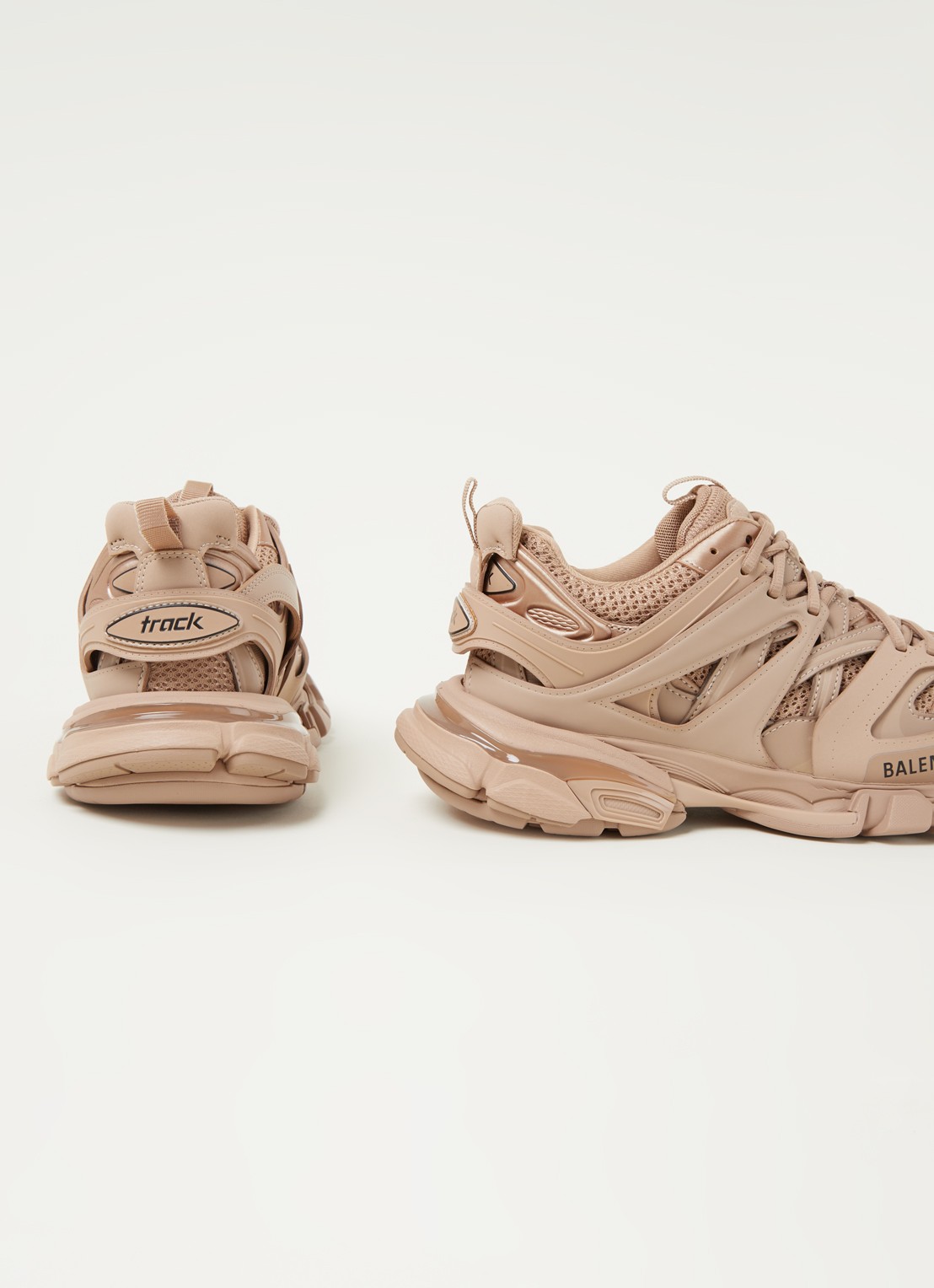 Balenciaga Track sneaker met mesh detalis - detail 3 lichtbruin