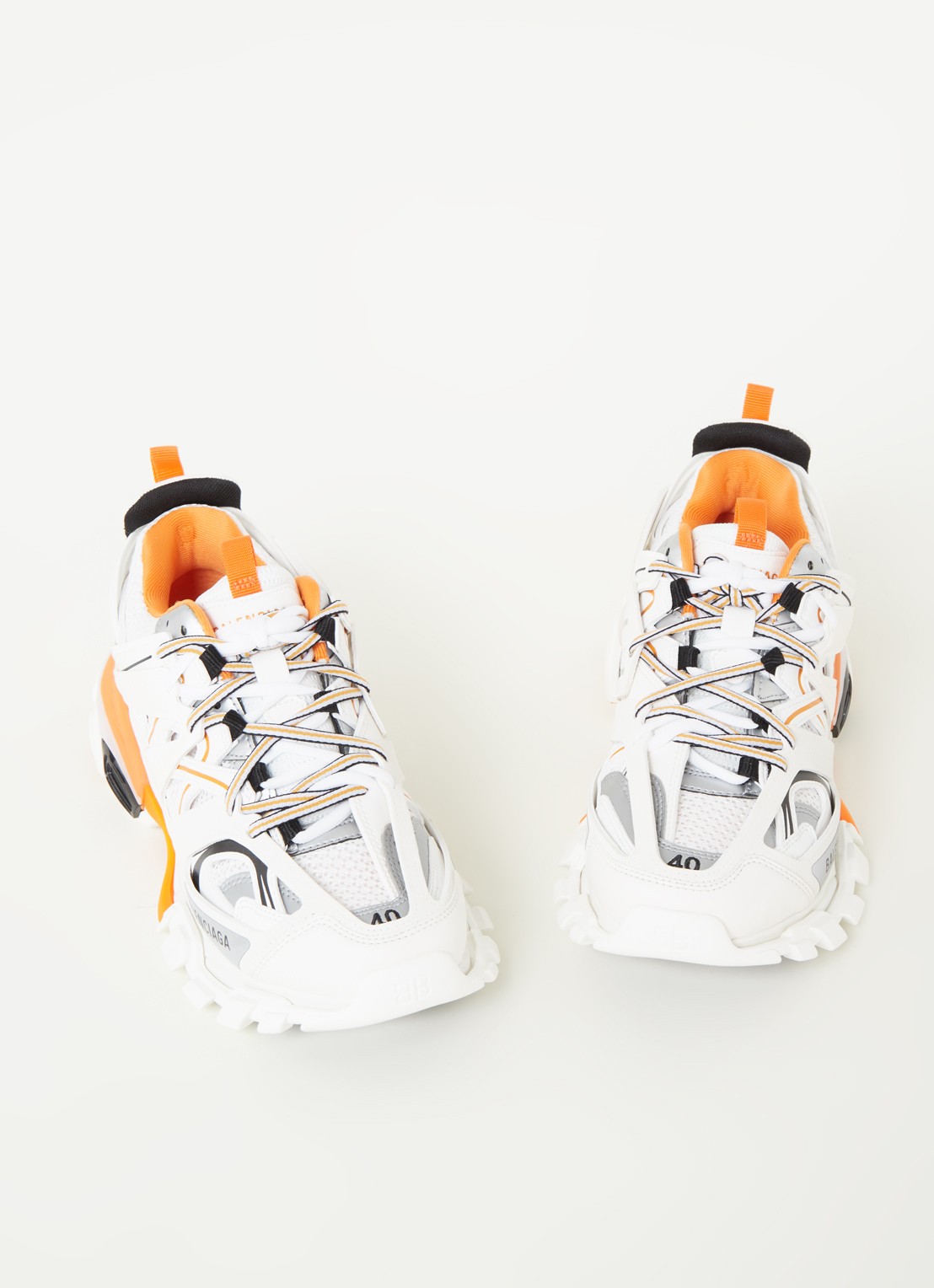 Balenciaga Track sneaker met mesh detalis - detail orange