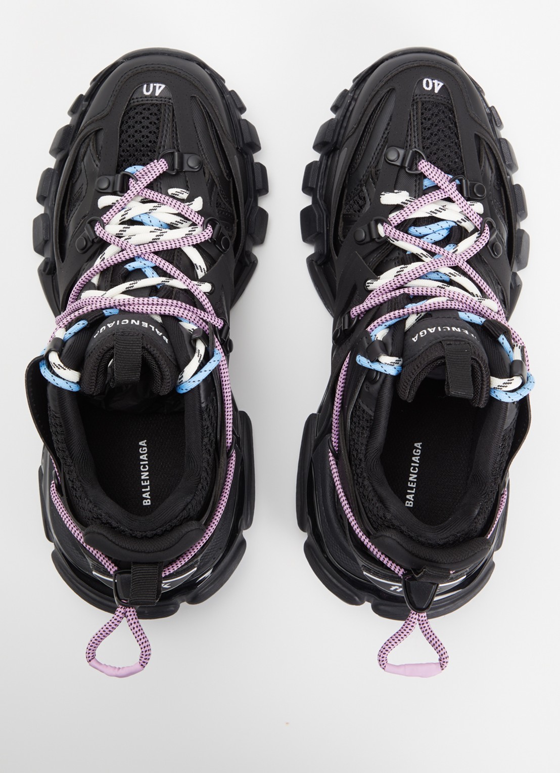 Balenciaga Track Trail Laces sneaker met mesh details - detail 4 zwart