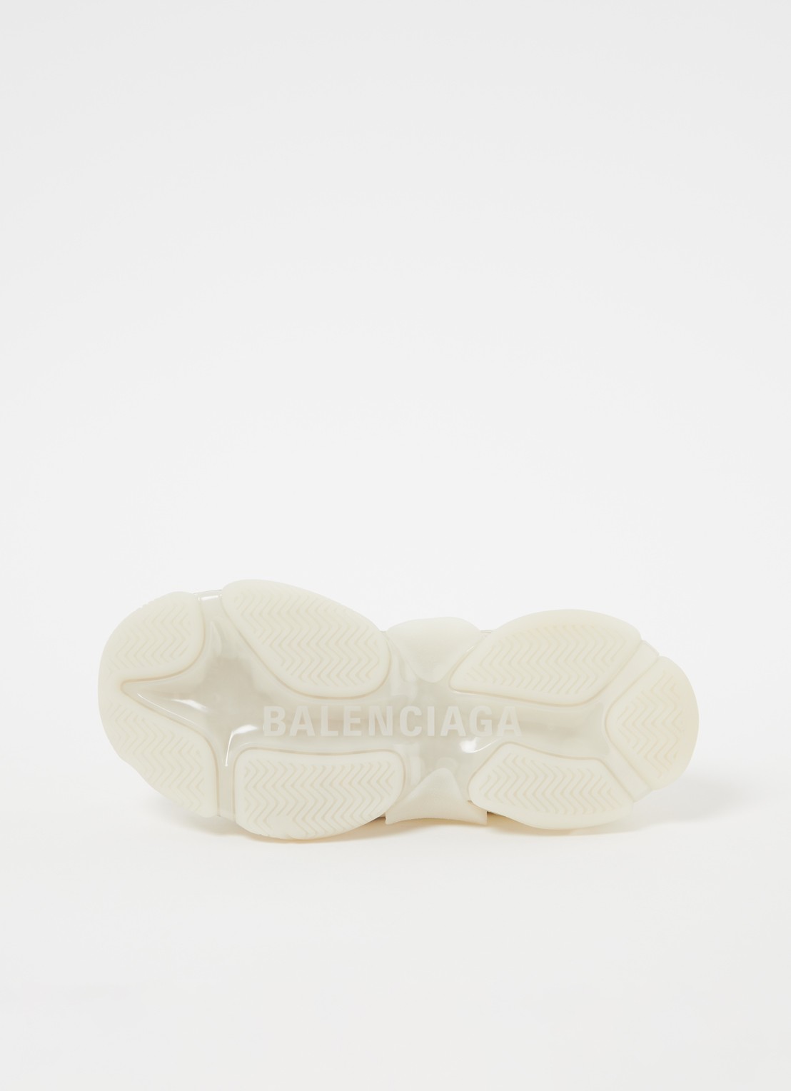 Balenciaga Triple S sneaker met mesh details - detail 7 creme