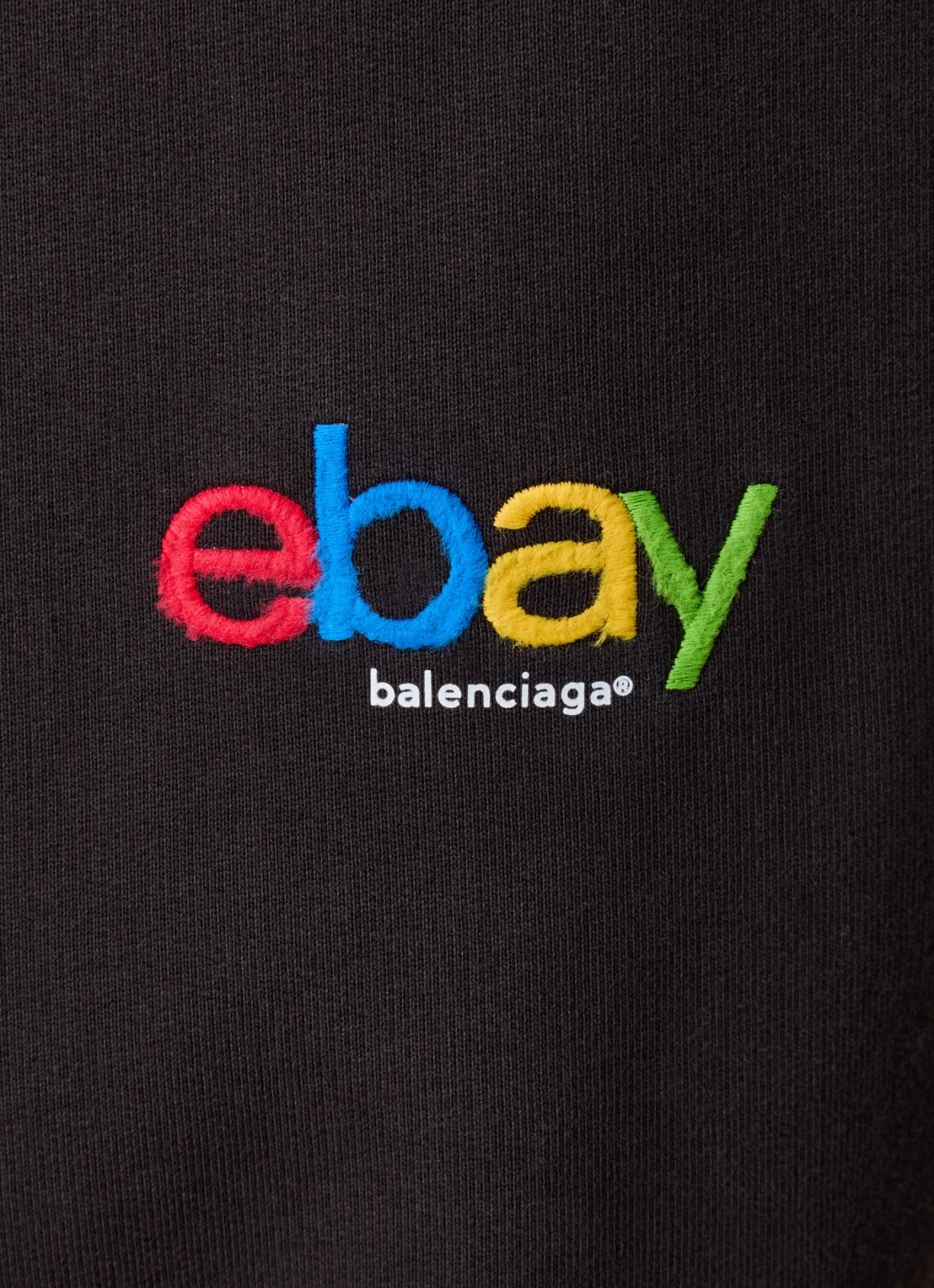 Balenciaga Wide fit joggingbroek met logo en steekzakken - detail 6 zwart