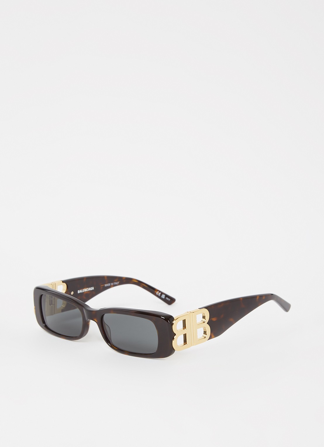 Balenciaga Zonnebril BB0096S - voorkant donkerbruin