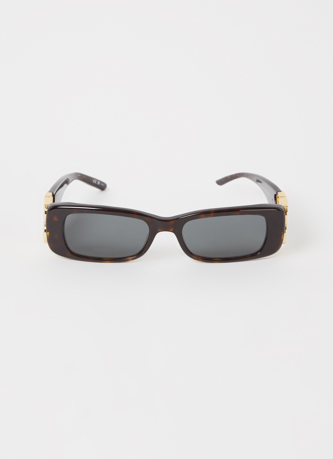 Balenciaga Zonnebril BB0096S - voorkant 2 donkerbruin