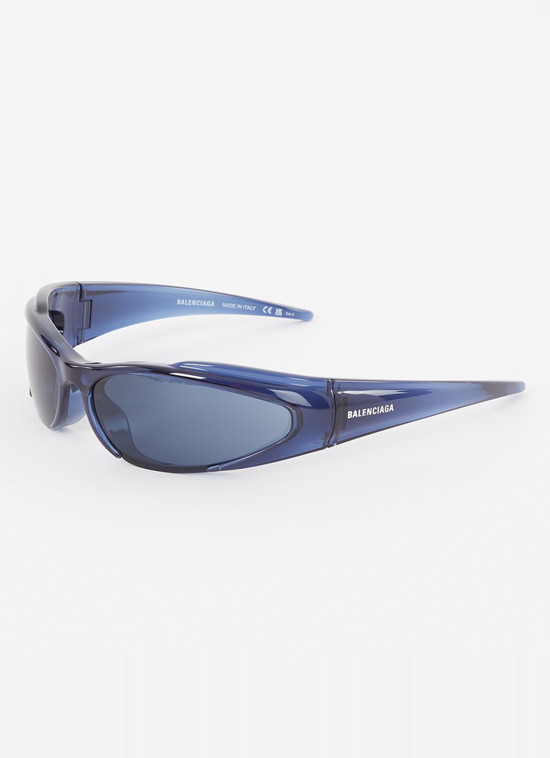 Balenciaga Zonnebril BB0253S - voorkant blauw