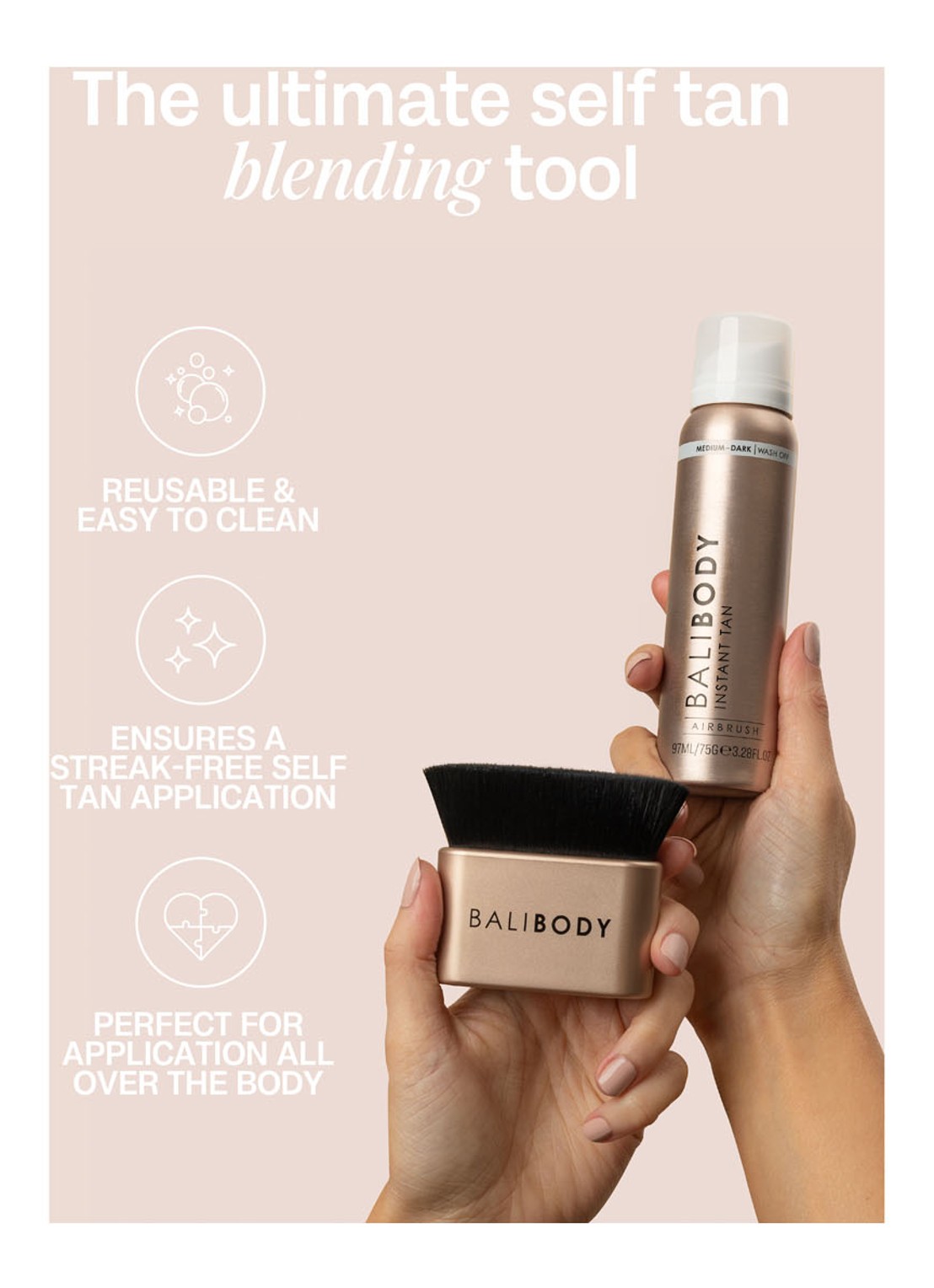 Bali Body Body Blending Brush - zelfbruiner kwast - detail 3 undefined