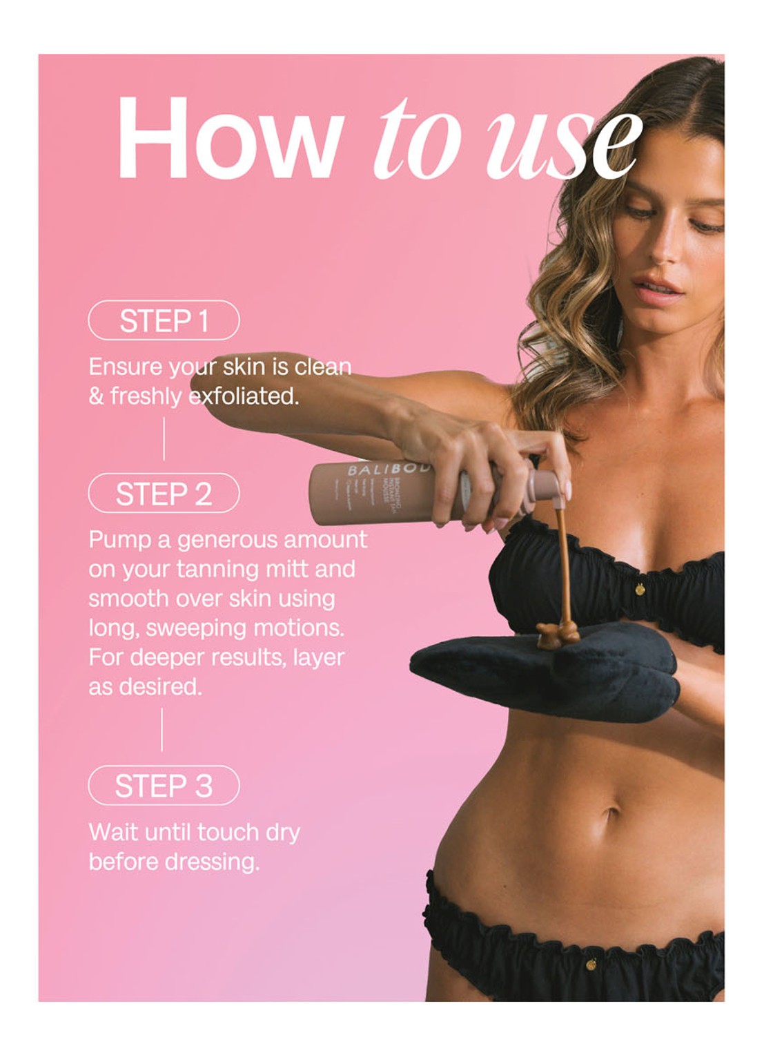 Bali Body Bronzing Instant Tan Mousse - zelfbruiner - detail 5 dark