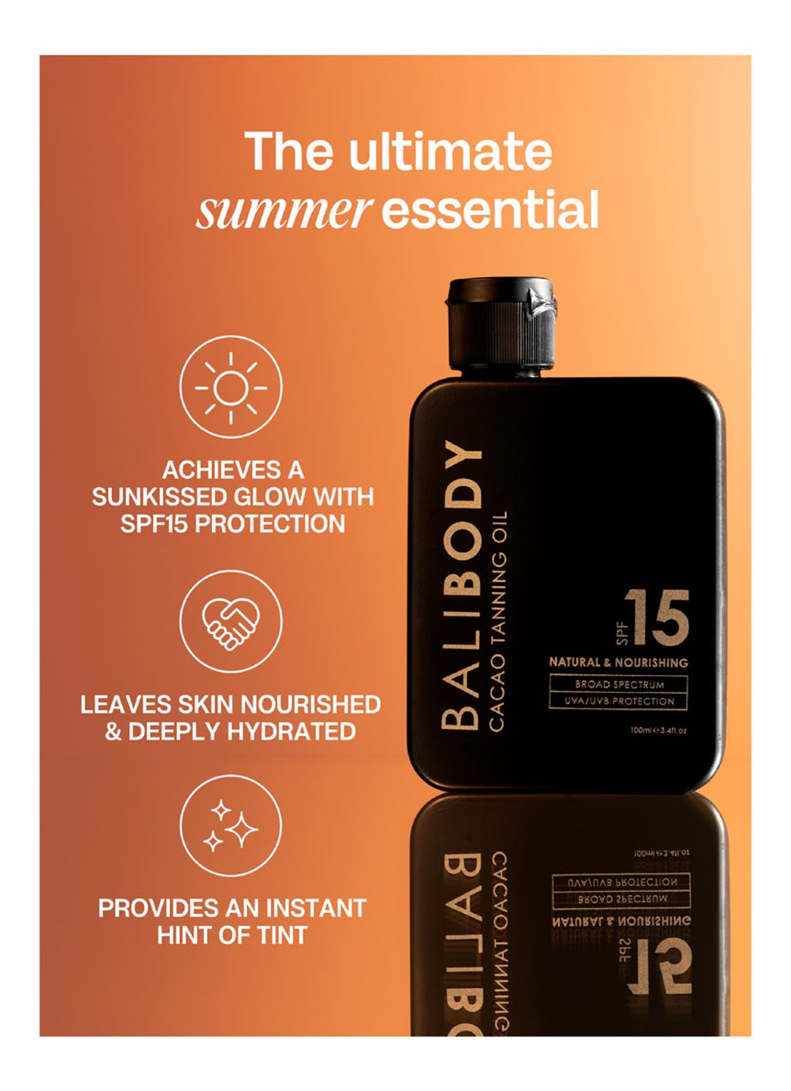 Bali Body Cacao Tanning Oil SPF 15 - bruiningsolie - detail 5 undefined