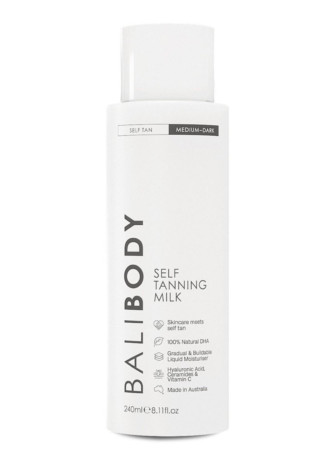 Bali Body Self Tanning Milk - zelfbruiner - voorkant medium-dark