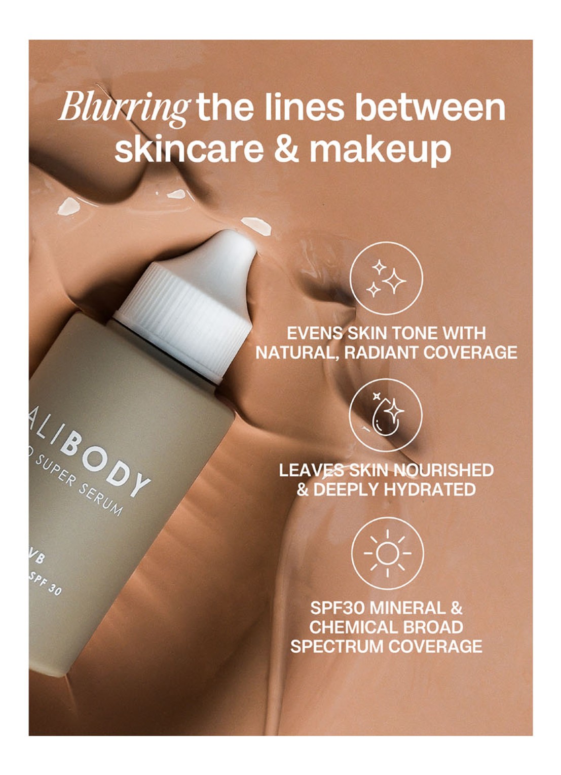 Bali Body Tinted Super Serum Natural SPF30 - zelfbruiner serum - detail 4 natural