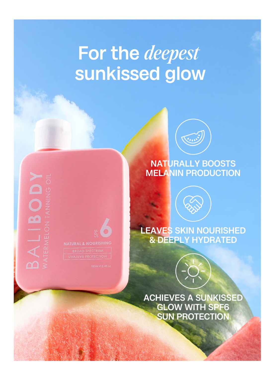 Bali Body Watermelon Tanning Oil Body SPF 6 - bruiningsolie - detail 3 undefined
