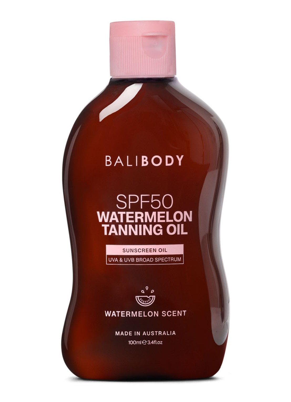 Bali Body Watermelon Tanning Oil SPF 50 - bruiningsolie - voorkant 6 undefined