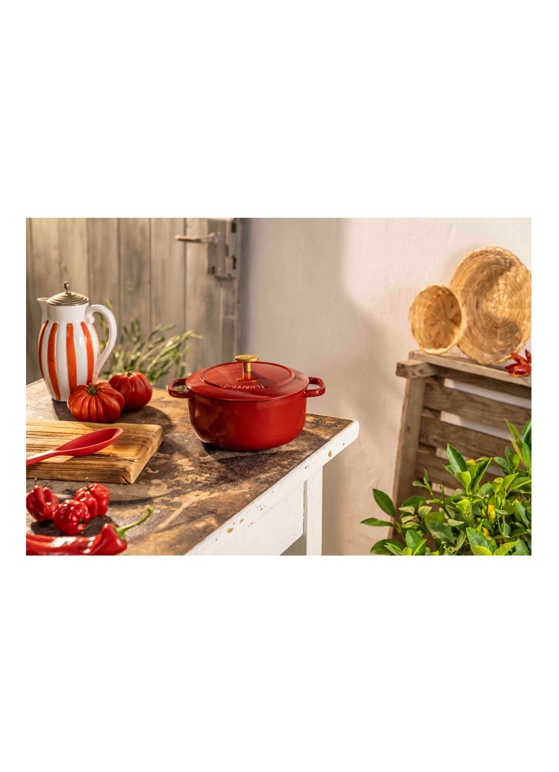 Ballarini Bellamonte ronde braadpan Ø24 cm - detail 2 rood