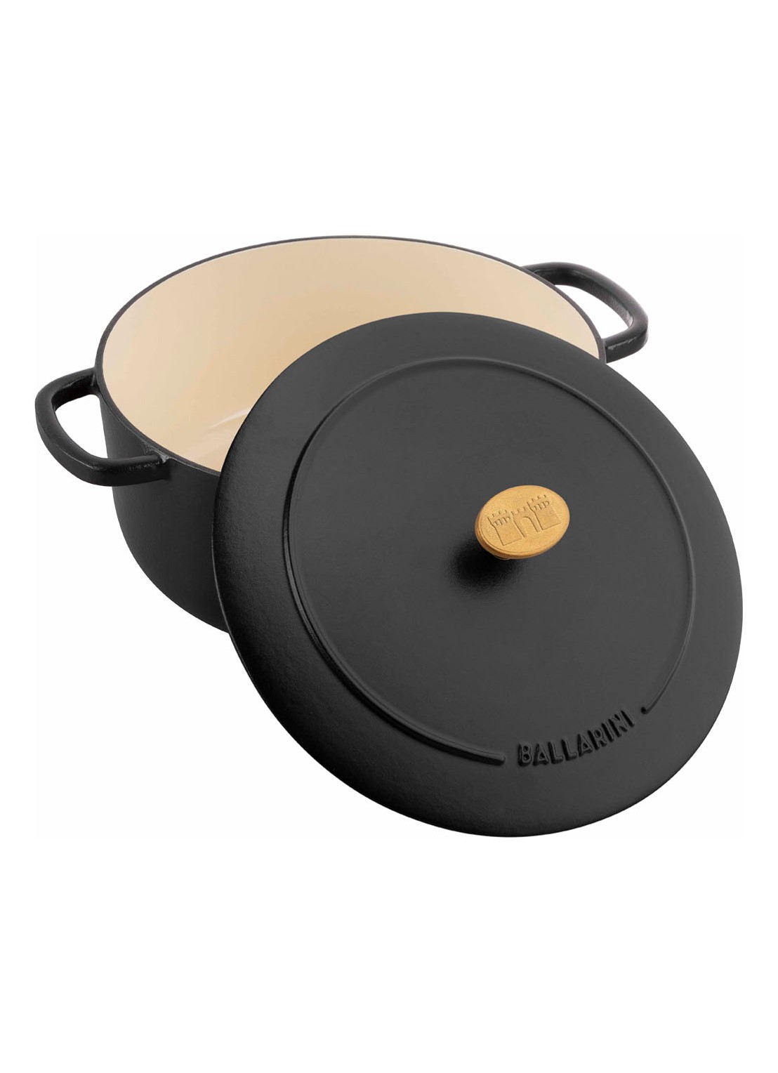 Ballarini Bellamonte ronde braadpan Ø26 cm - voorkant 2 zwart