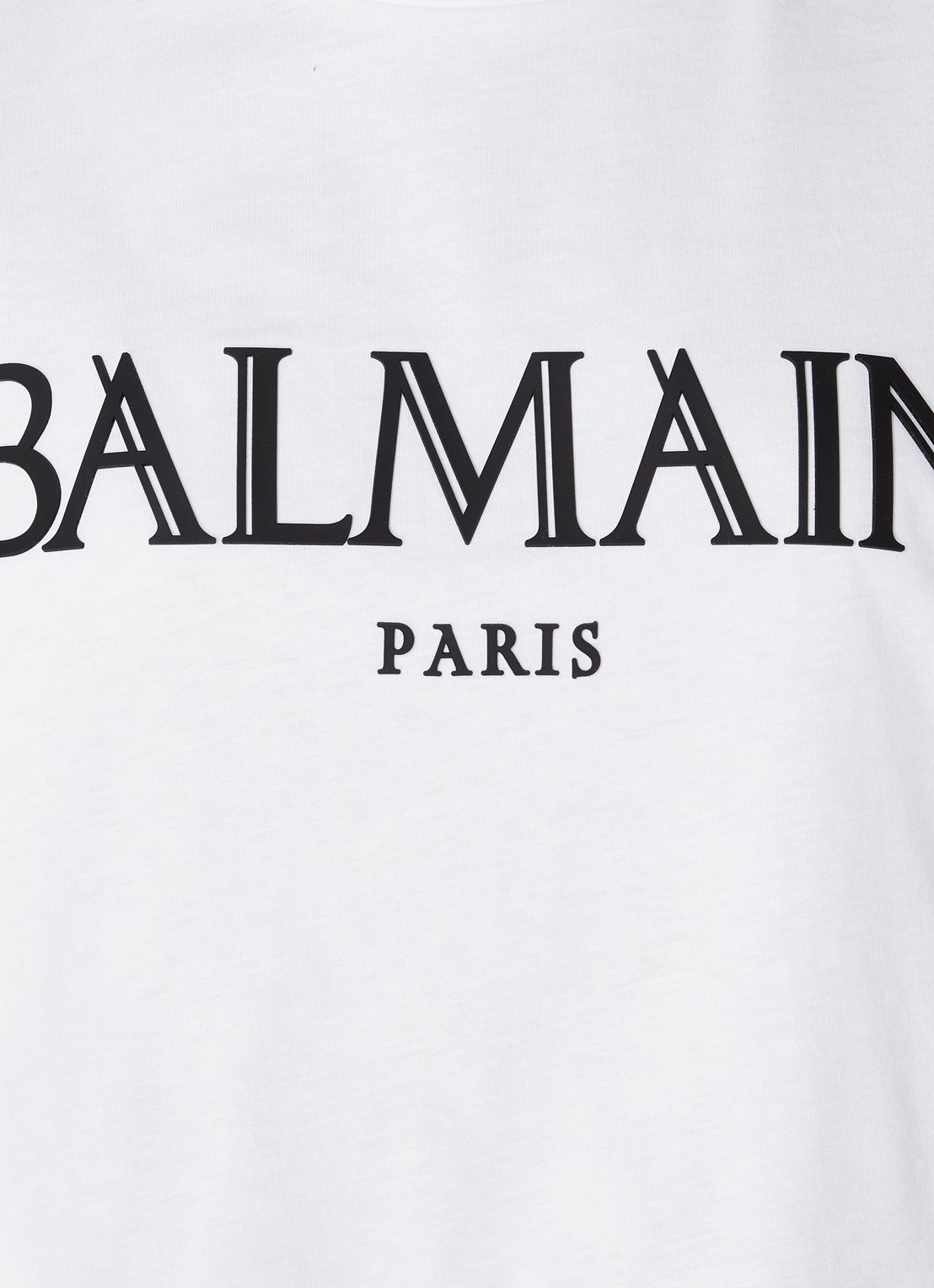 Balmain Crop top met logoprint - detail 5 wit
