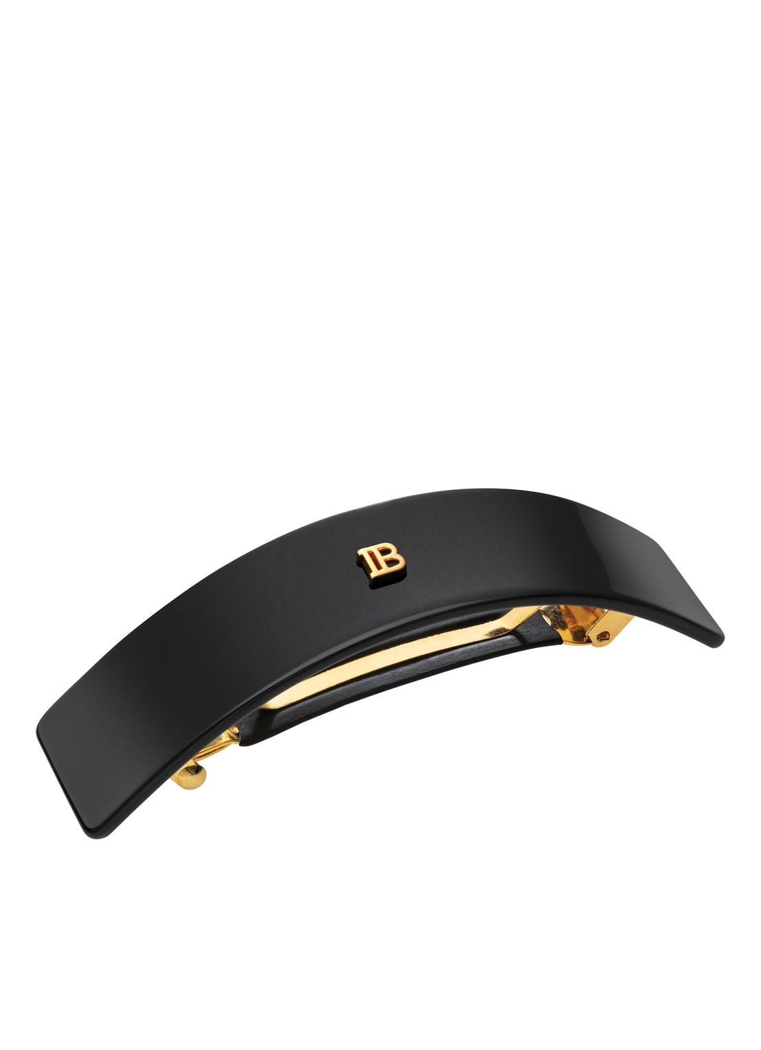 Balmain Hair Cellulose Acetate haarclip large - voorkant zwart
