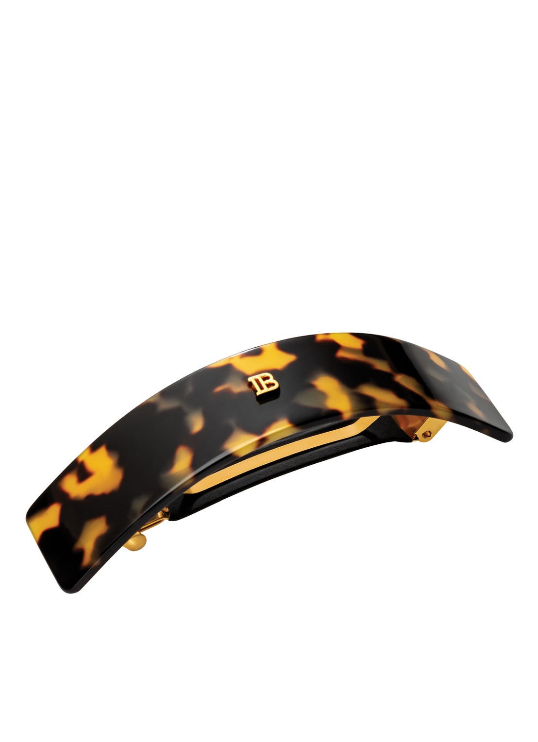 Balmain Hair Cellulose Acetate haarclip large - voorkant abrikoos