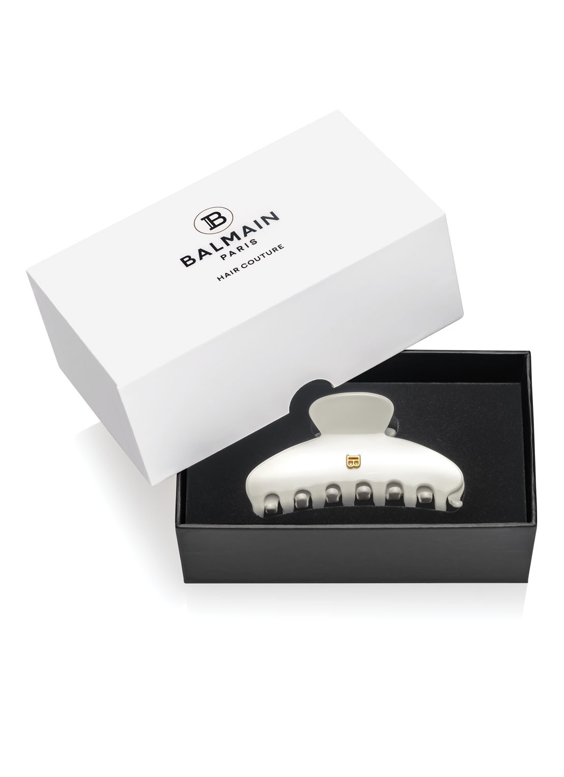 Balmain Hair Cellulose Acetate haarklem medium - detail 4 wit