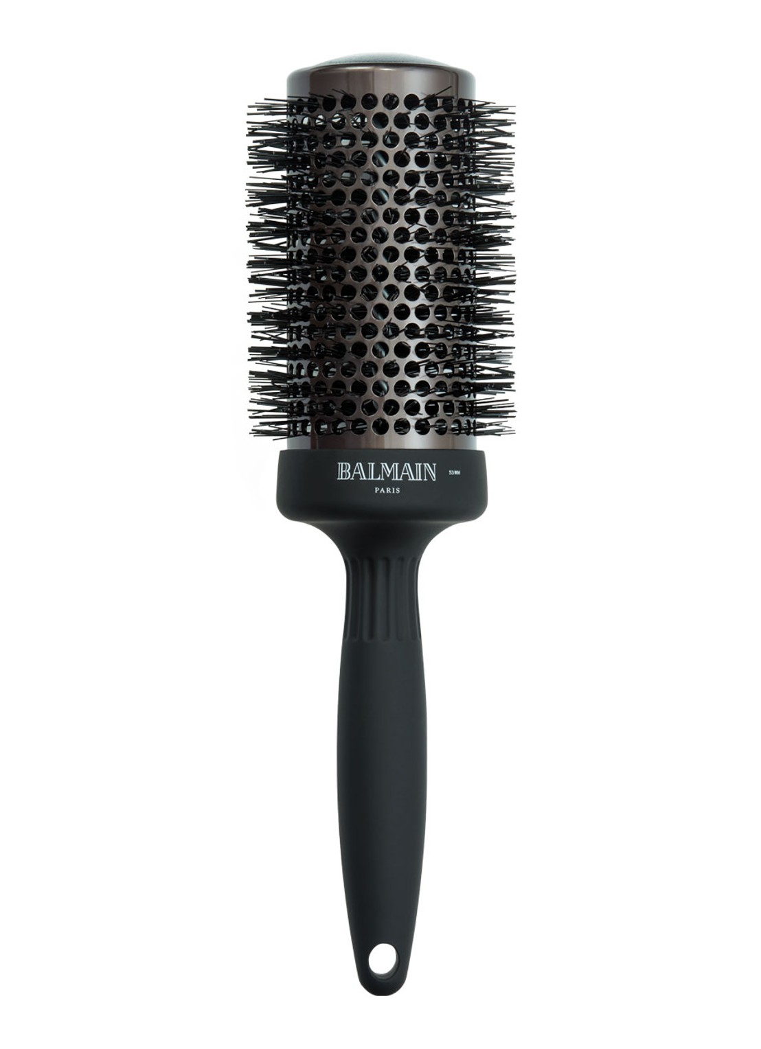 Balmain Hair Ceramic Round Brush 53 mm - haarborstel - voorkant zwart