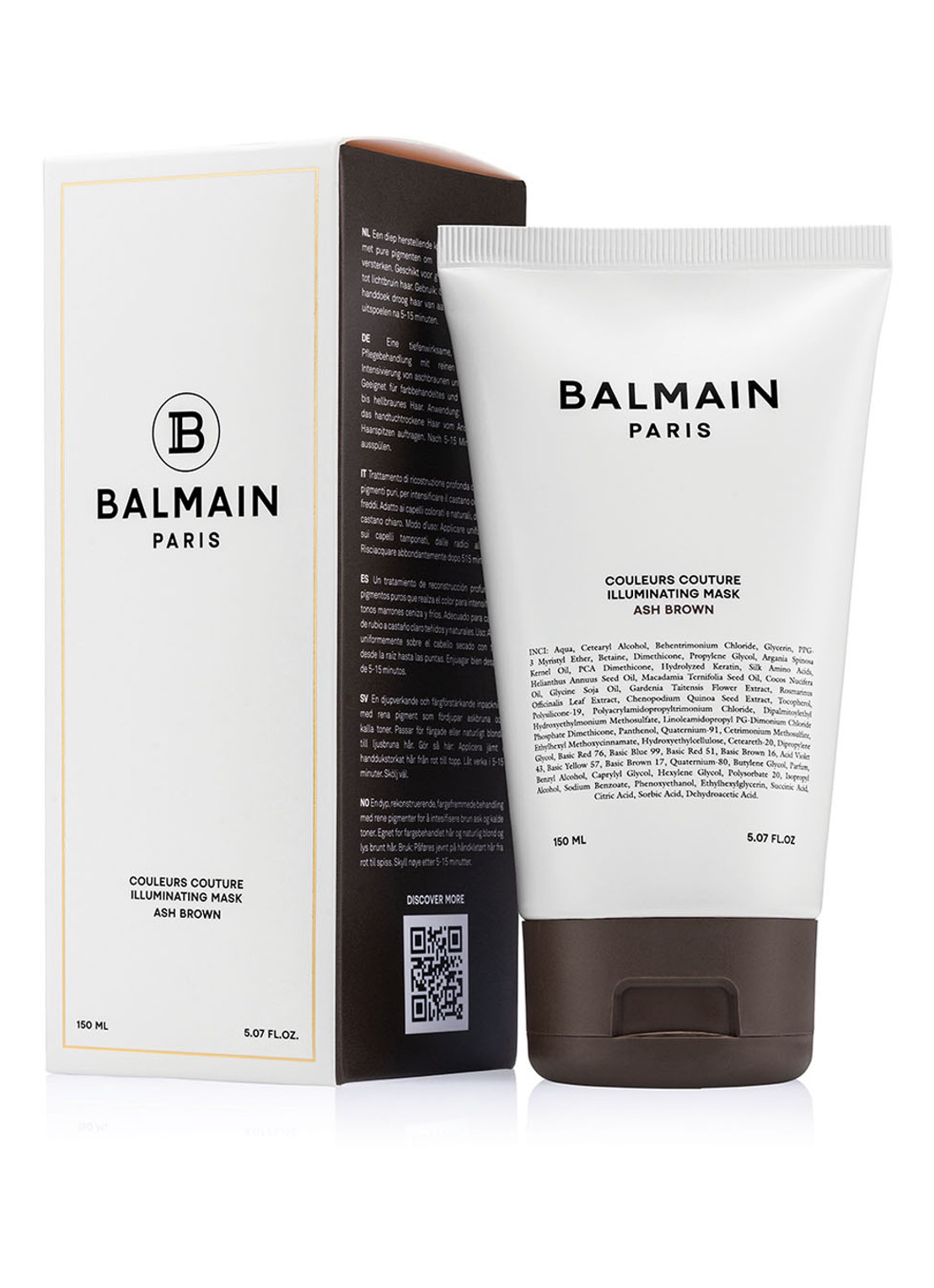 Balmain Hair  Illuminating Ash Brown Mask 150 ml - haarmasker - voorkant 2 undefined