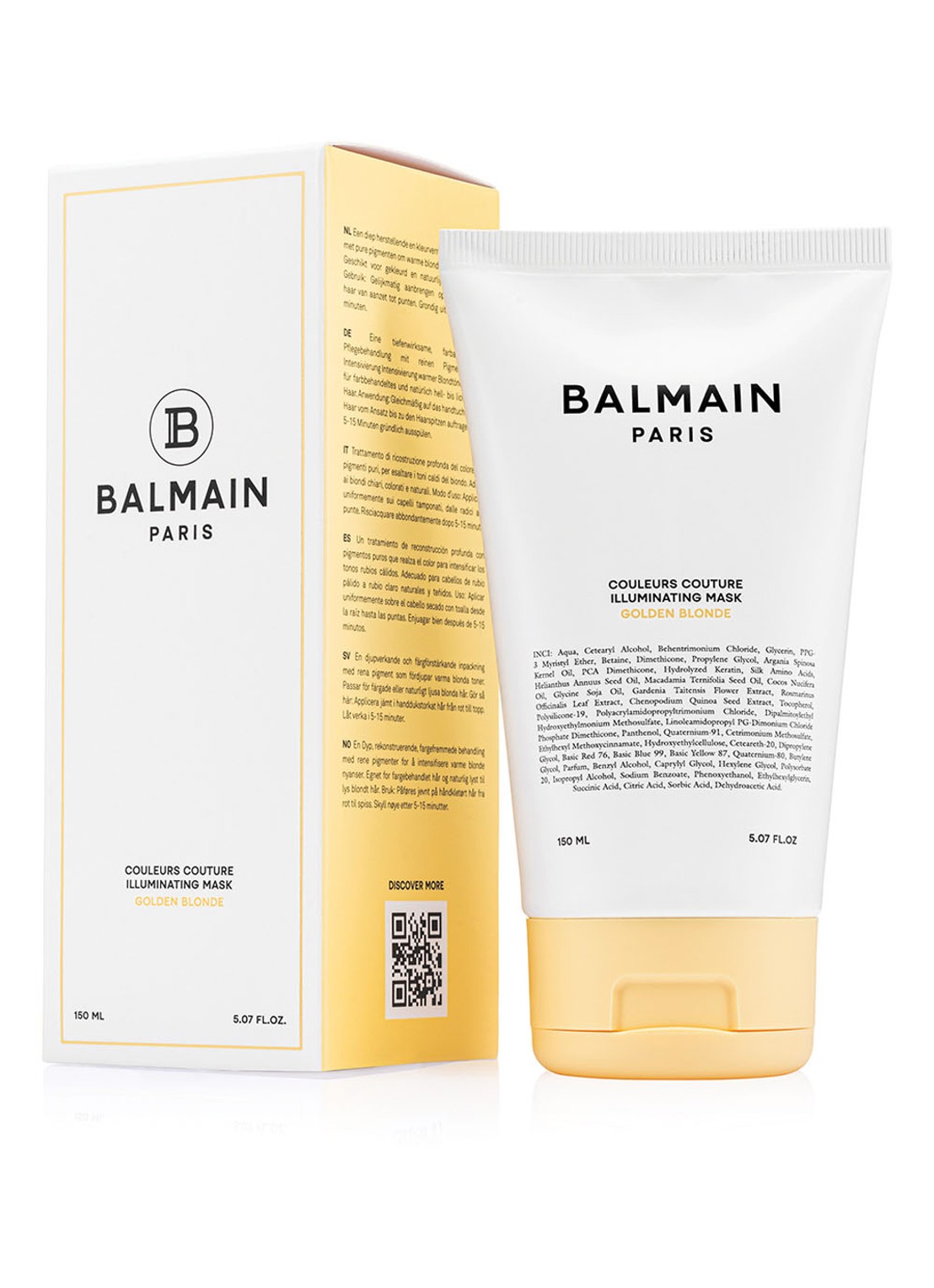 Balmain Hair Illuminating Golden Blonde Mask 150 ml - haarmasker - voorkant 2 undefined
