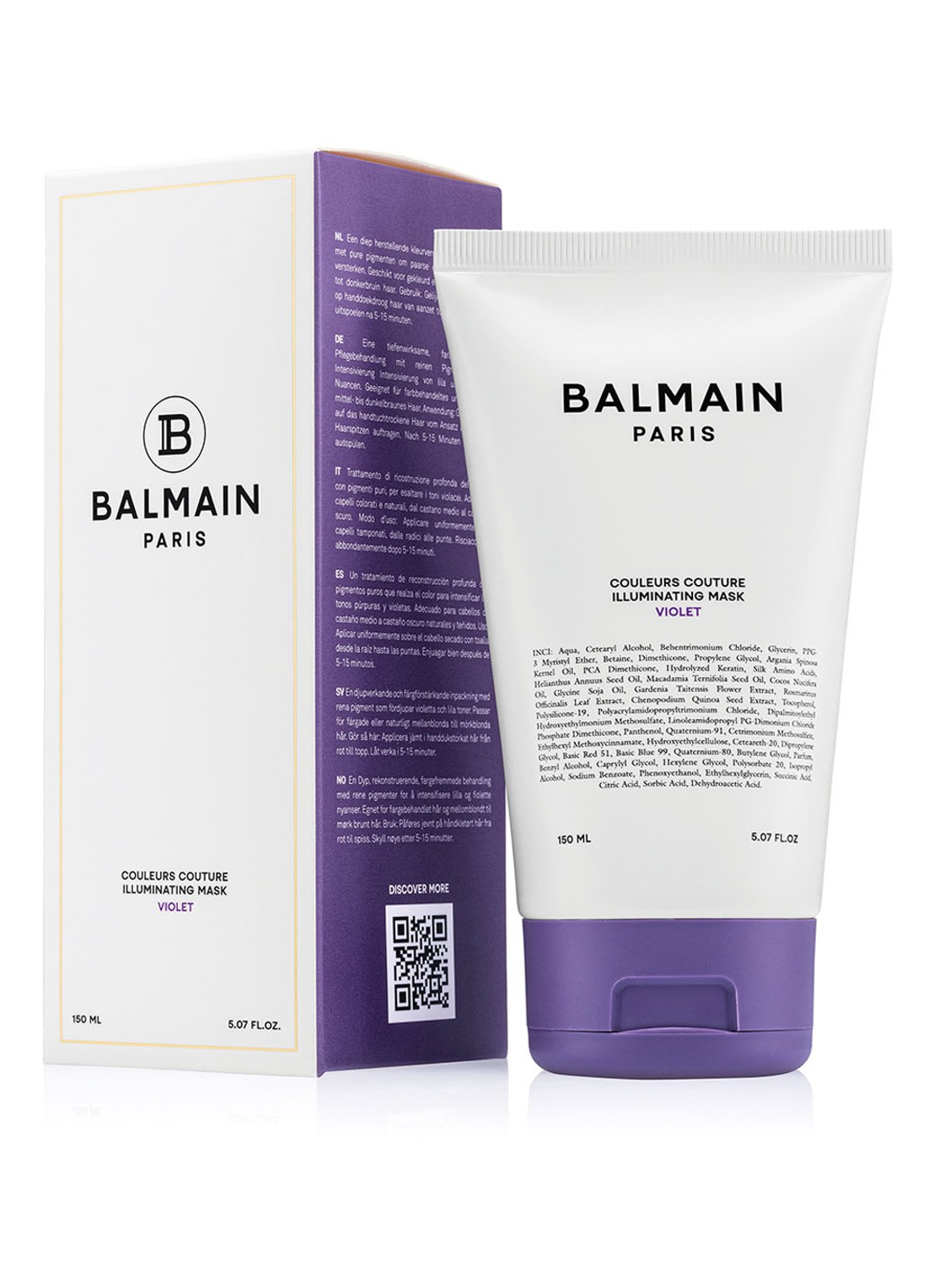 Balmain Hair  Illuminating Violet Mask 150 ml - haarmasker - voorkant 2 undefined