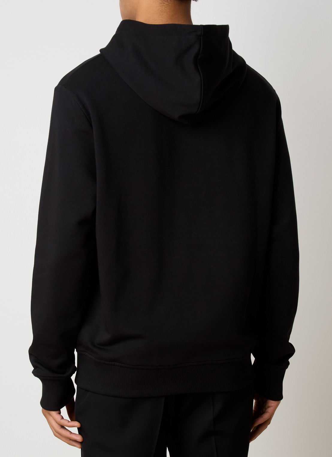 Balmain Hoodie met logoprint - achterkant zwart