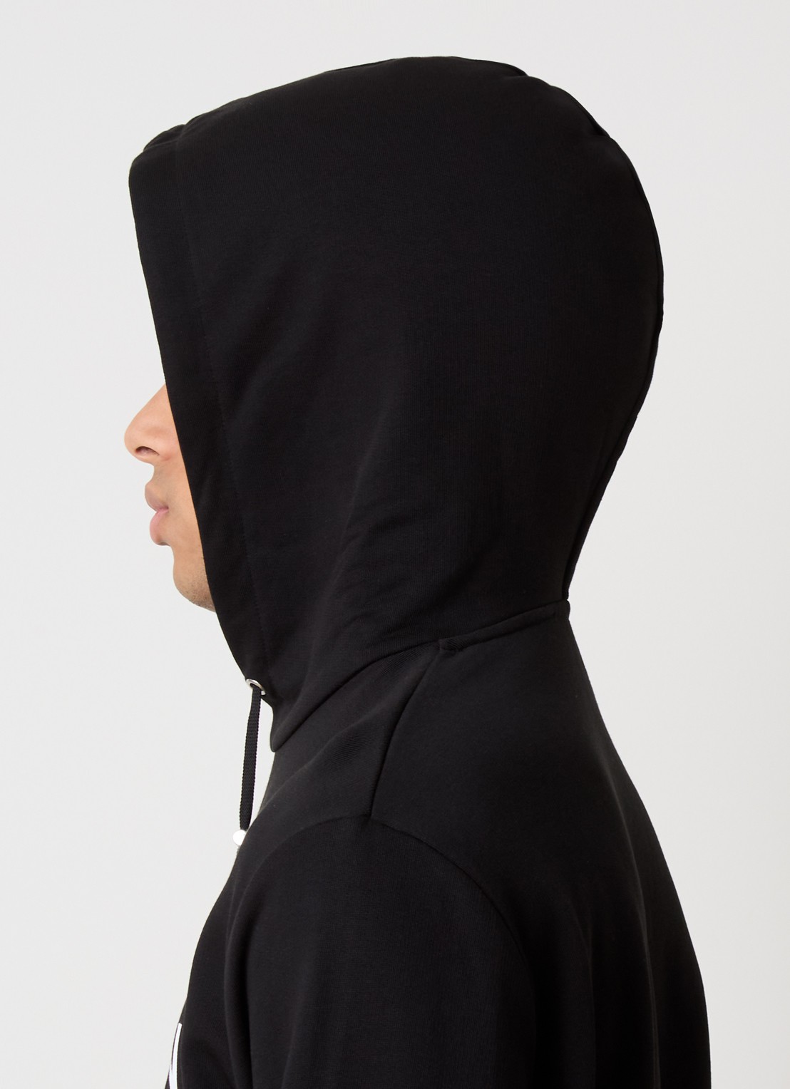 Balmain Hoodie met logoprint - detail 3 zwart