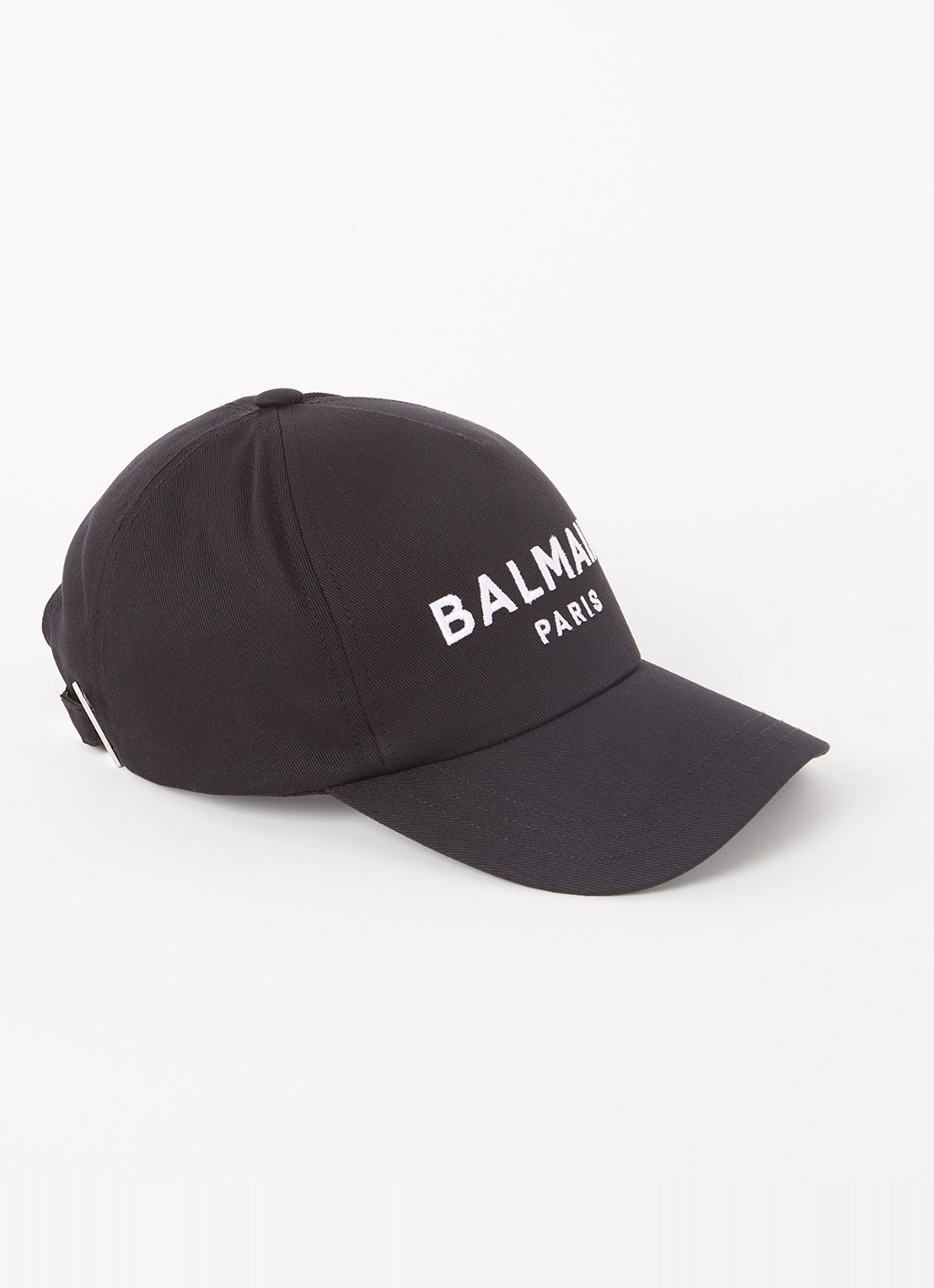 Balmain Pet met logoborduring - voorkant 2 zwart