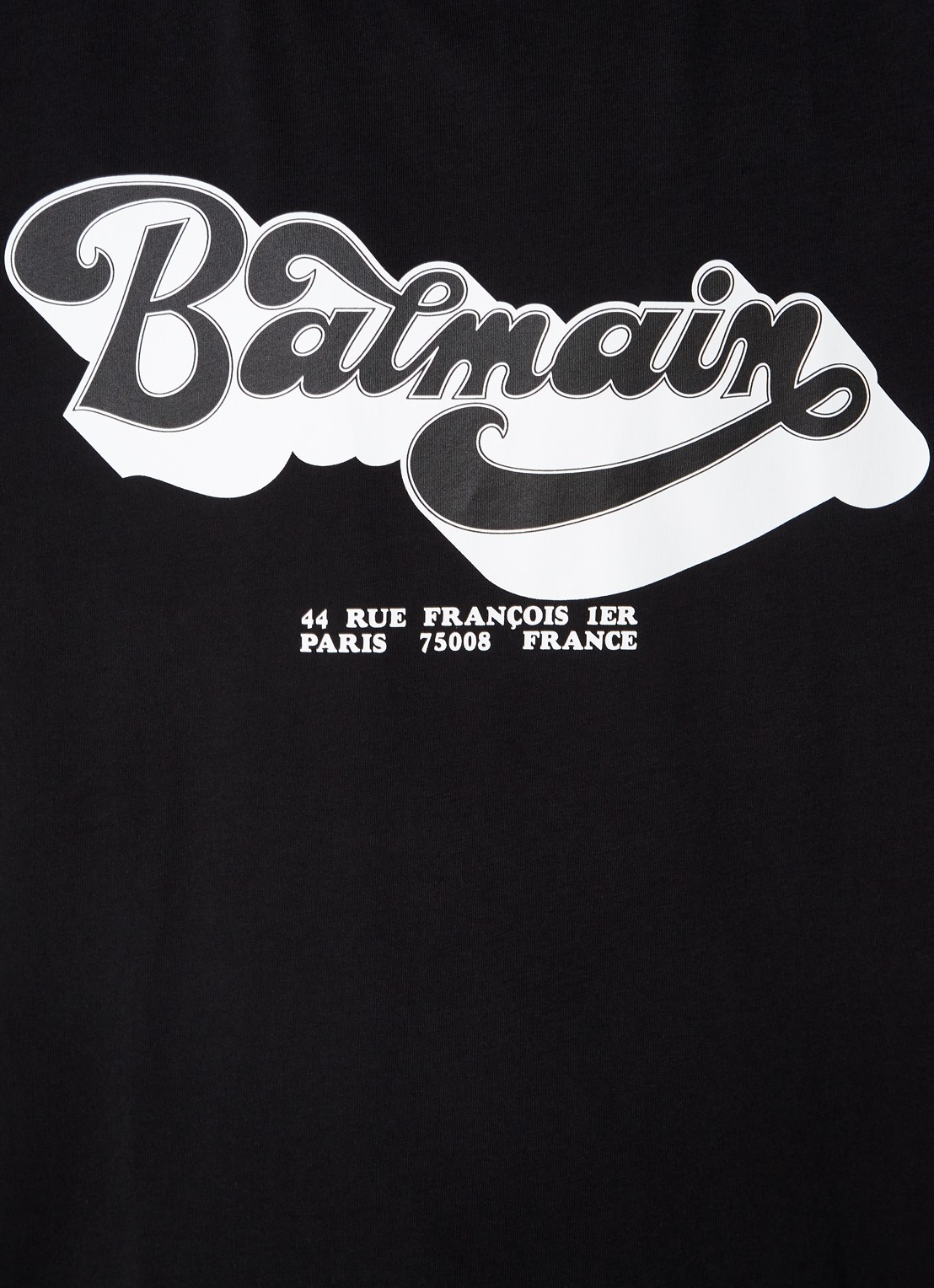 Balmain T-shirt met logoprint  - detail 4 zwart