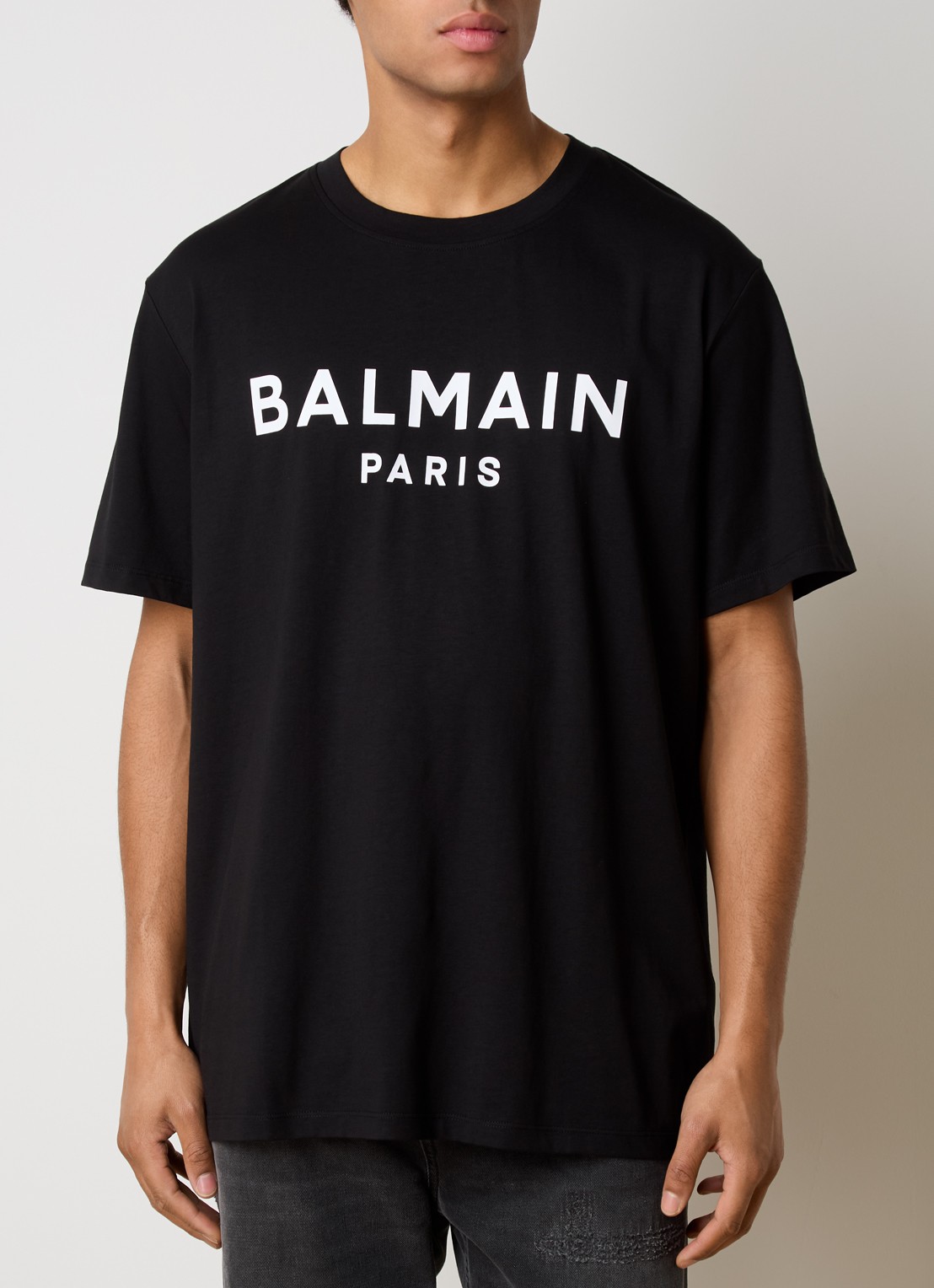 Balmain T-shirt met logoprint - detail 4 zwart