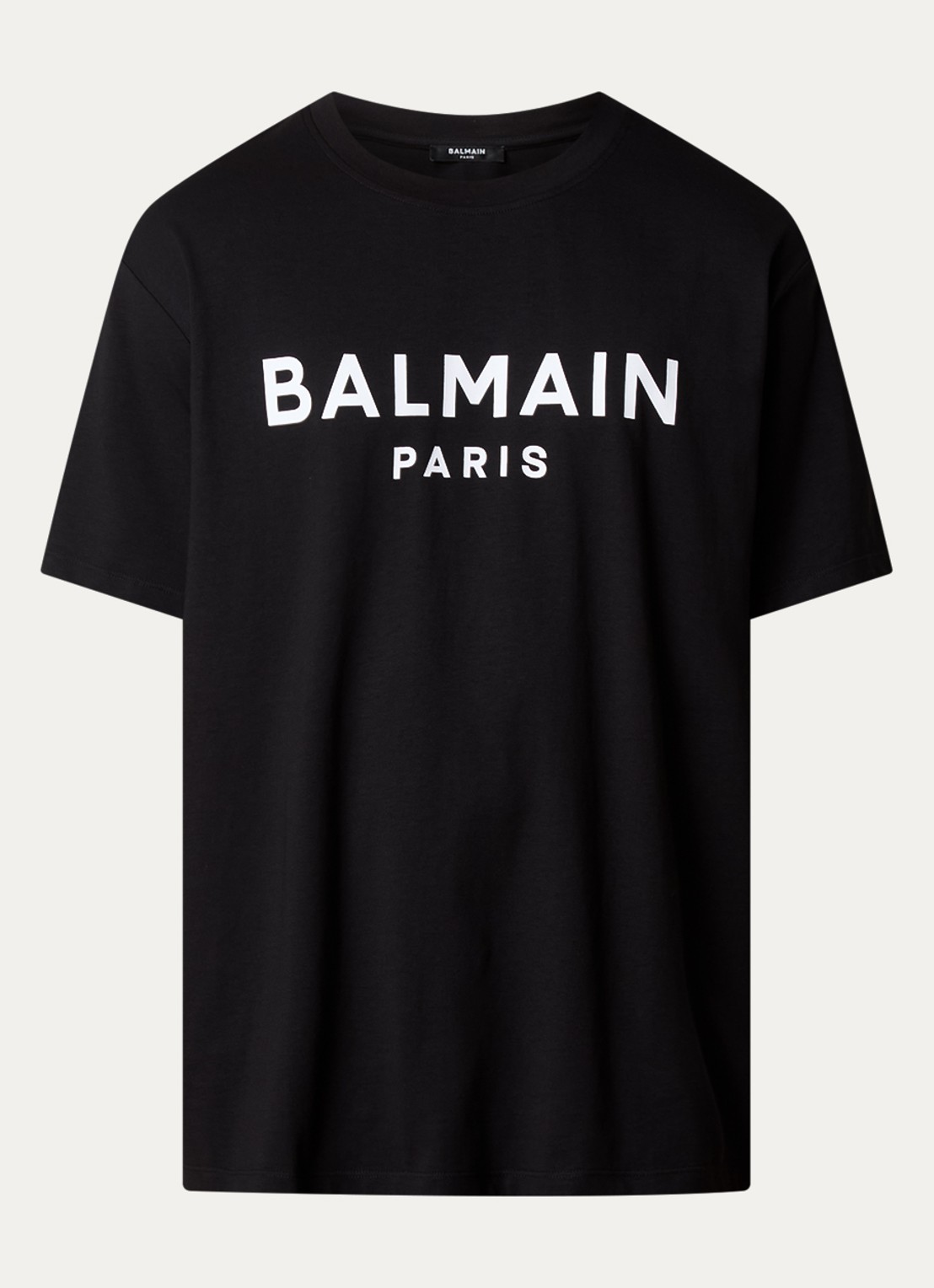Balmain T-shirt met logoprint - voorkant zwart