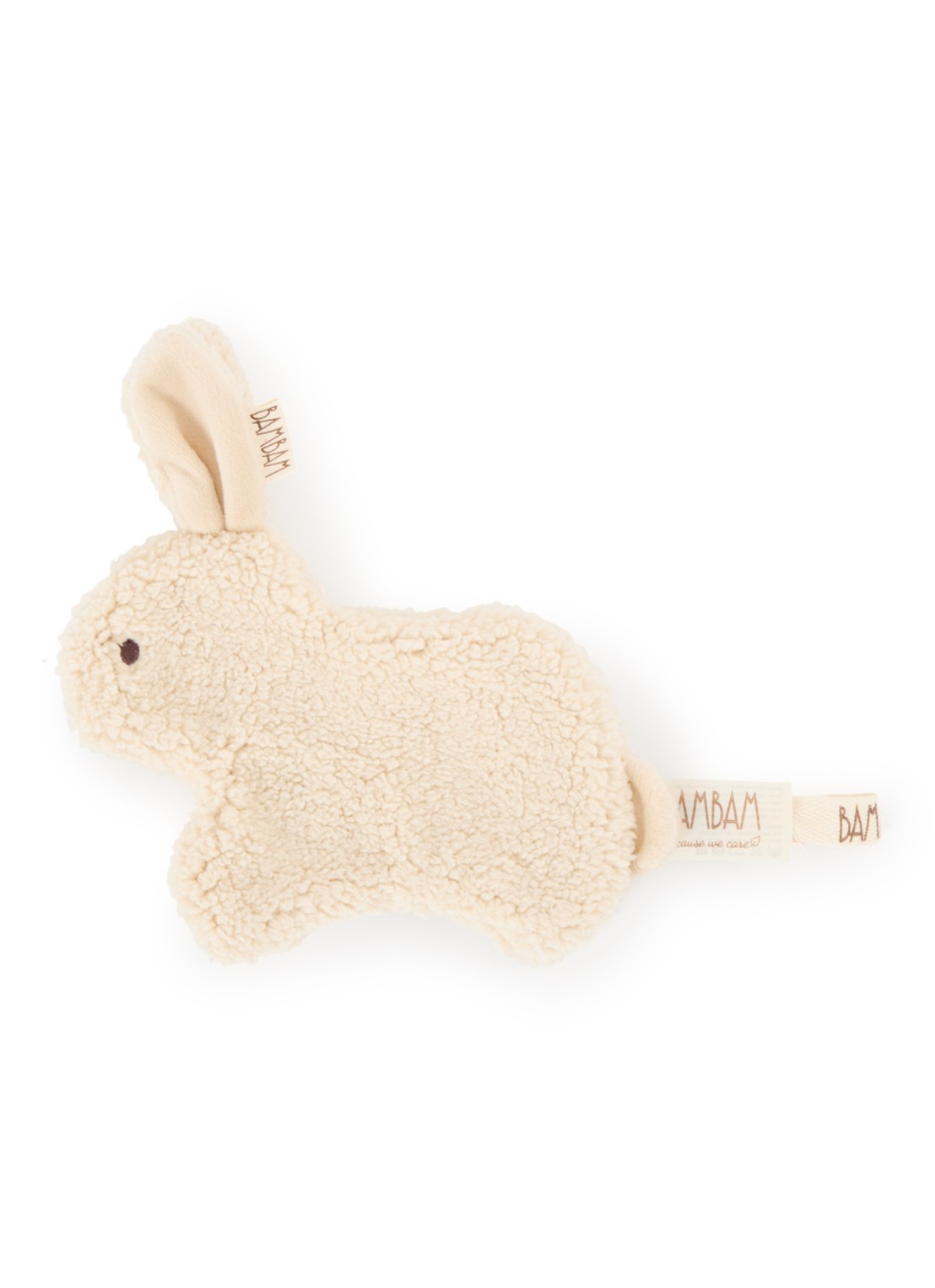 BamBam Konijn speendoekje van teddy - voorkant beige