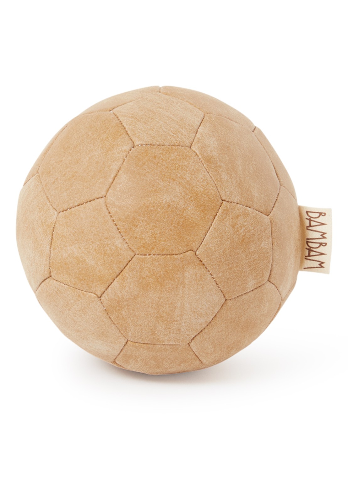 BamBam Vintage voetbal 11 cm - voorkant camel
