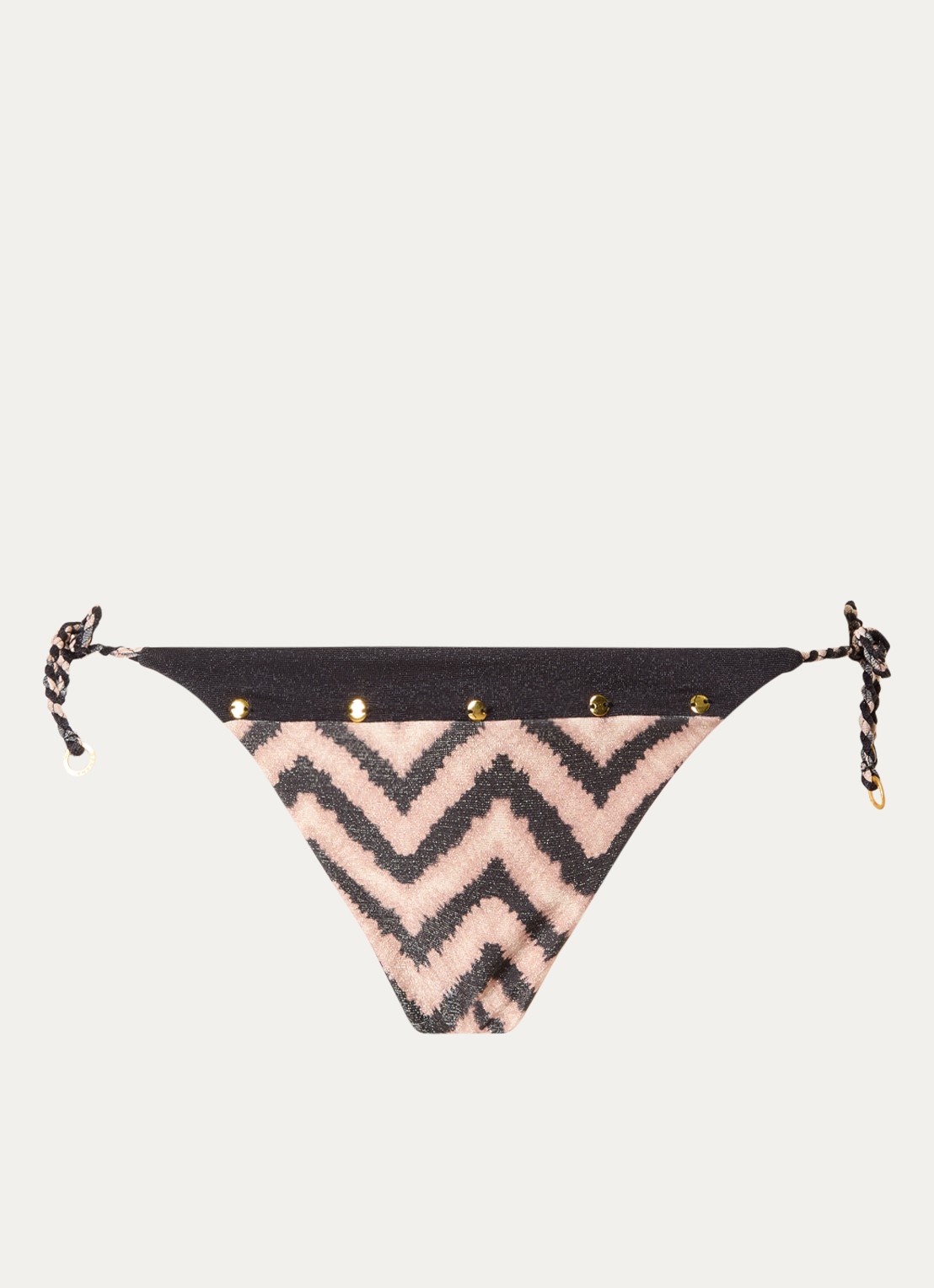 Banana Moon Aena Sylmar bikinislip met lurex - voorkant 2 zwart