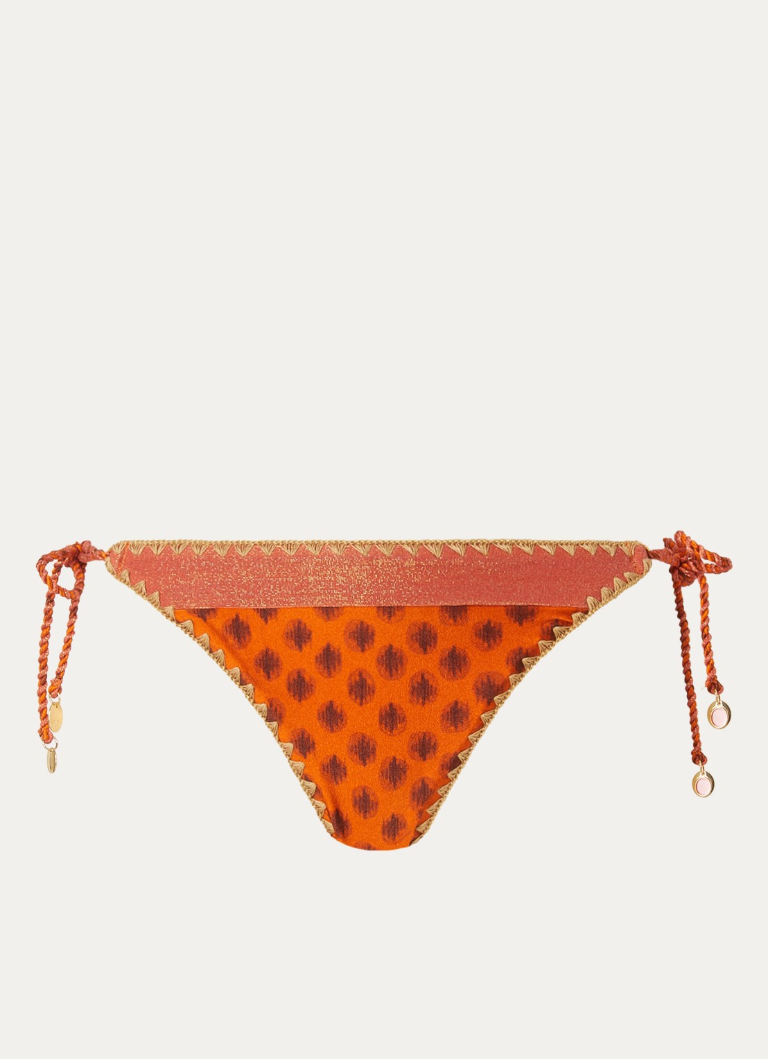 Banana Moon Blika bikinislip met lurex - voorkant 3 orange