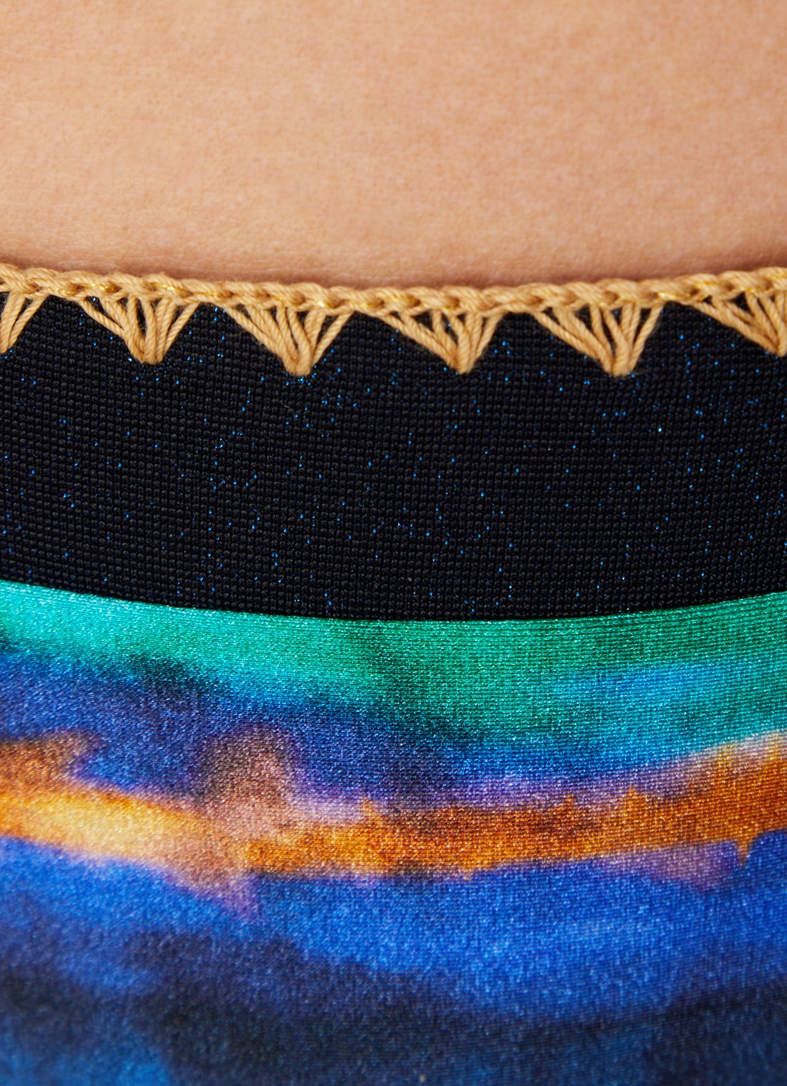 Banana Moon Blika lunara bikinislip met print - detail 5 royalblauw