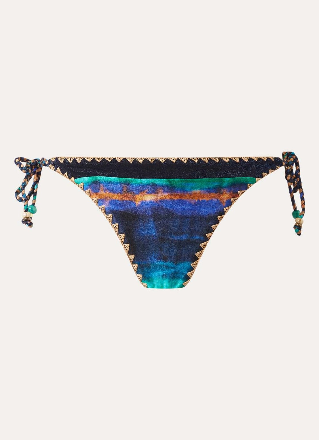 Banana Moon Blika lunara bikinislip met print - voorkant royalblauw