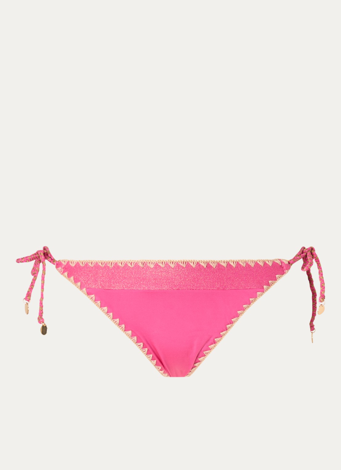 Banana Moon Blika Nazca tanga bikinislip met lurex - voorkant roze