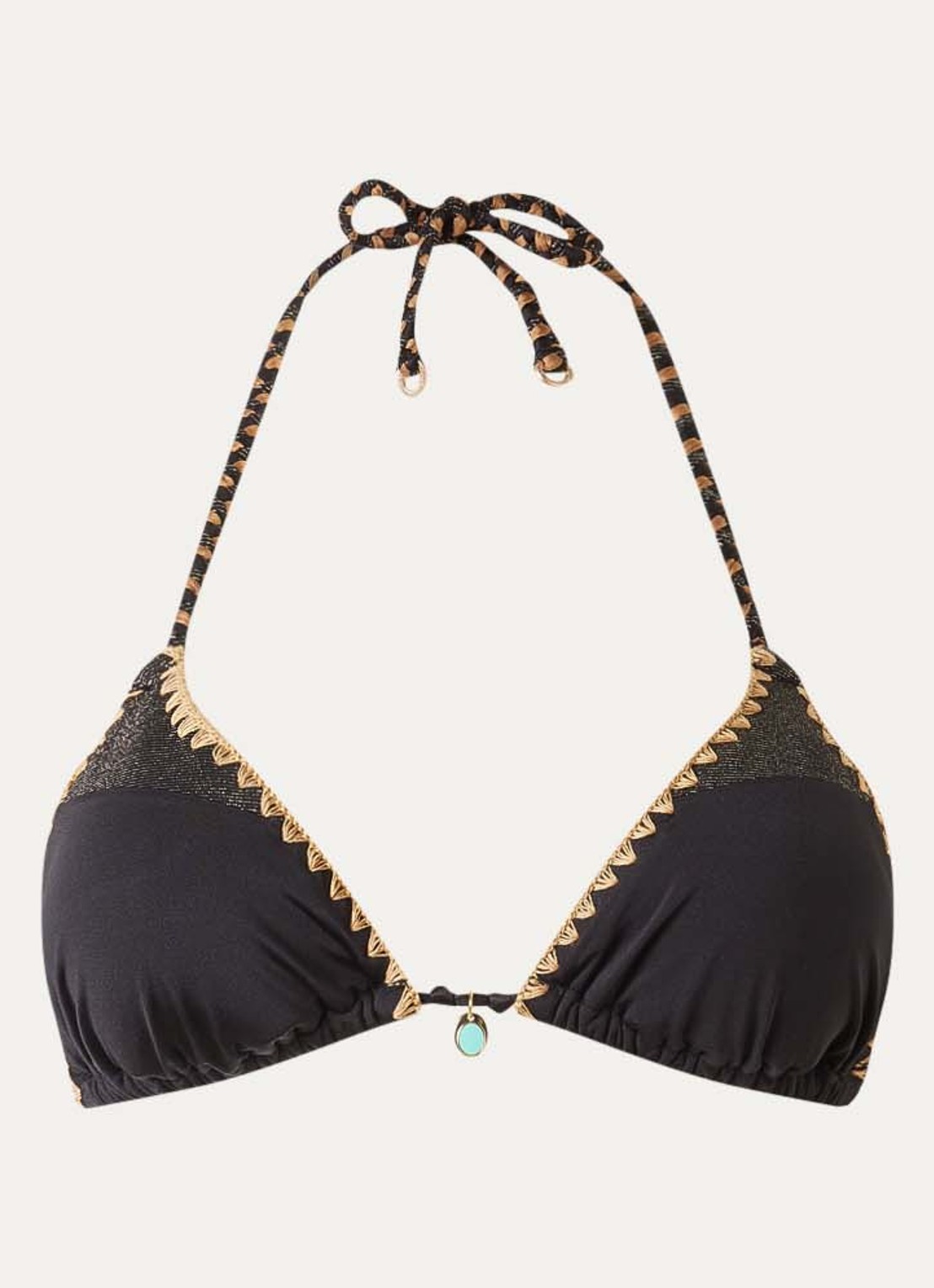 Banana Moon Bosco Nazca triangel bikinitop met uitneembare vulling - voorkant 4 zwart