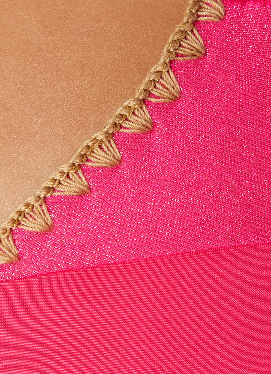 Banana Moon Bosco Nazca triangel bikinitop met uitneembare vulling - detail 5 donkerroze