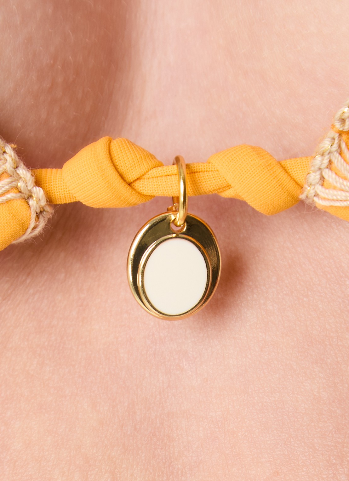 Banana Moon Bosco Nazca triangel bikinitop met uitneembare vulling - detail 3 orange