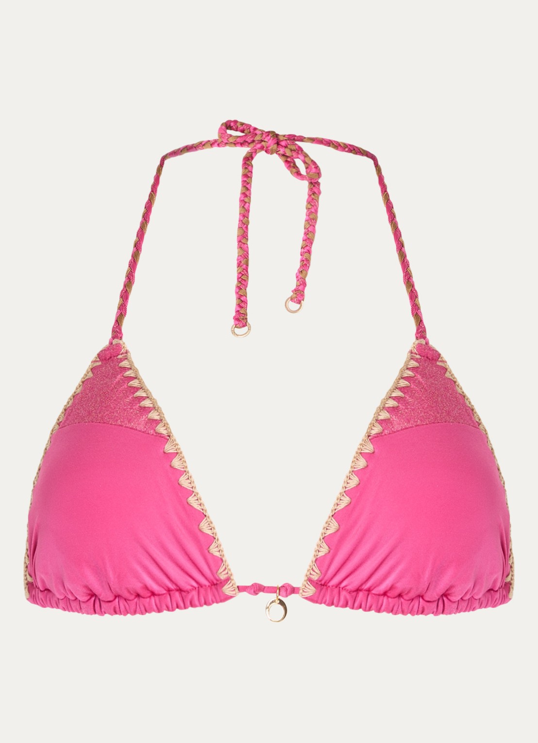 Banana Moon Bosco Nazca triangel bikinitop met uitneembare vulling - voorkant 4 fuchsia