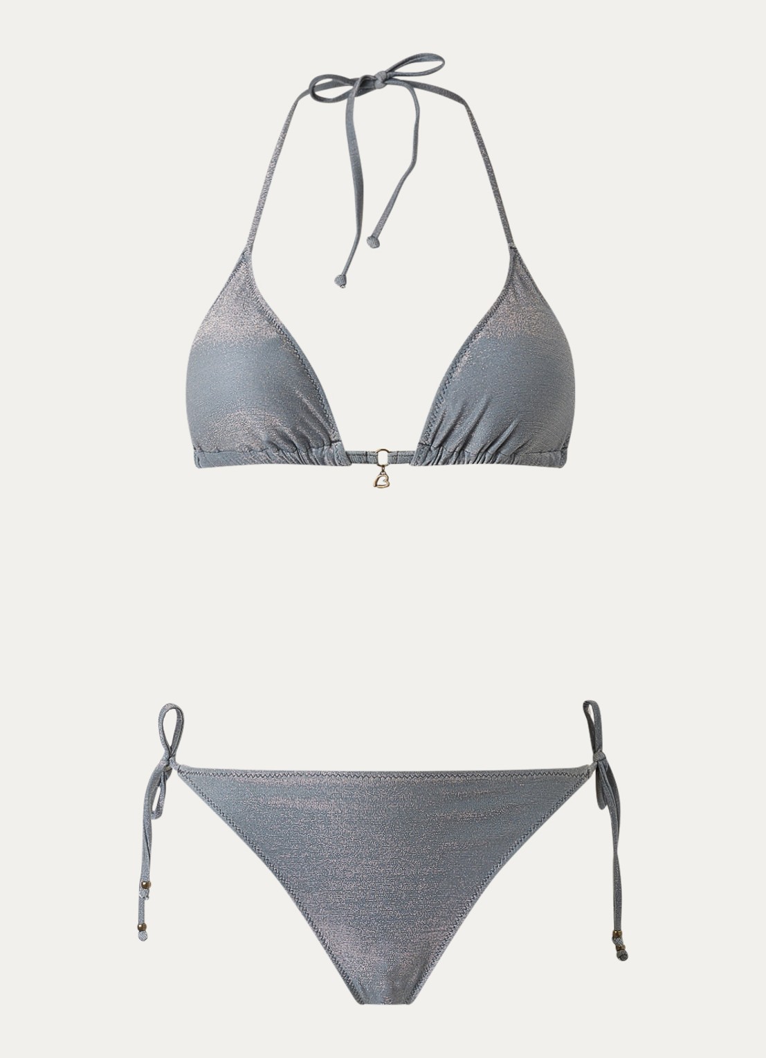 Banana Moon Cricomassa bikniset met lurex - voorkant zilver