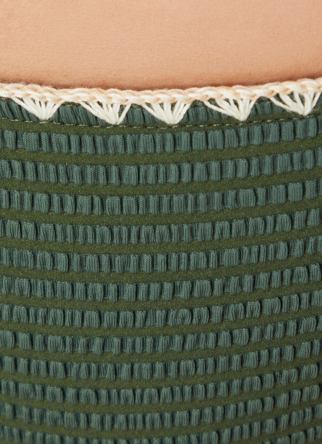 Banana Moon Dimka Dakota bikinislip met striksluiting - detail 5 legergroen