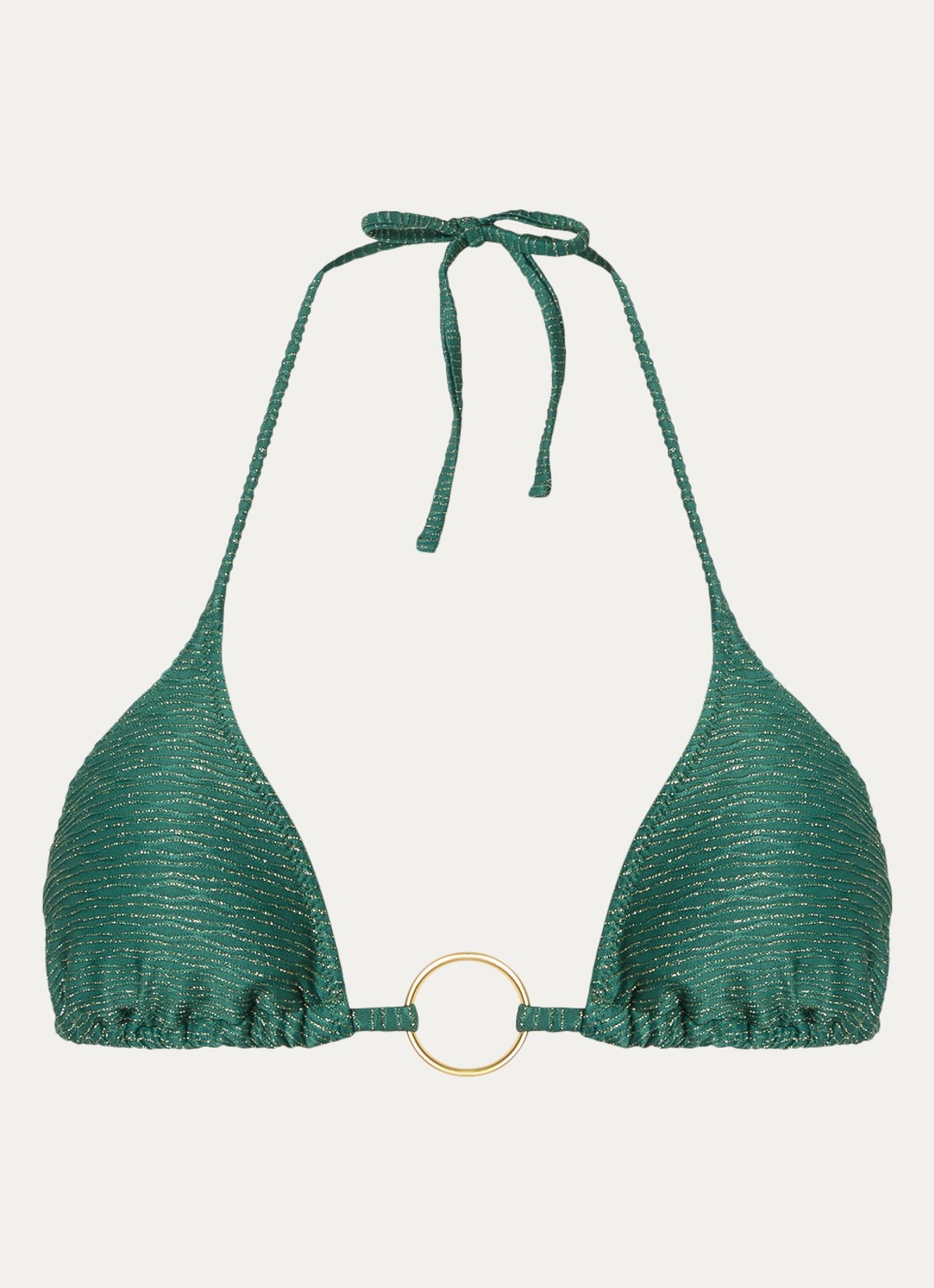 Banana Moon Jotrao Calicari triangel bikinitop met uitneembare vulling - voorkant groen